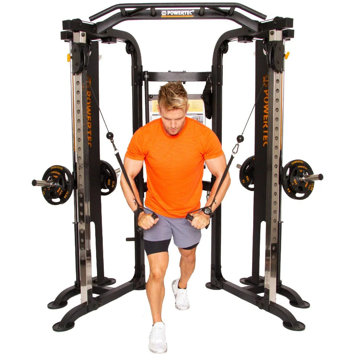 Powertec WB-FTD20 Functional Trainer - Home Gym Strength Training Equipment for Full Body Workouts | Perfect for Weightlifting, CrossFit & Fitness Enthusiasts