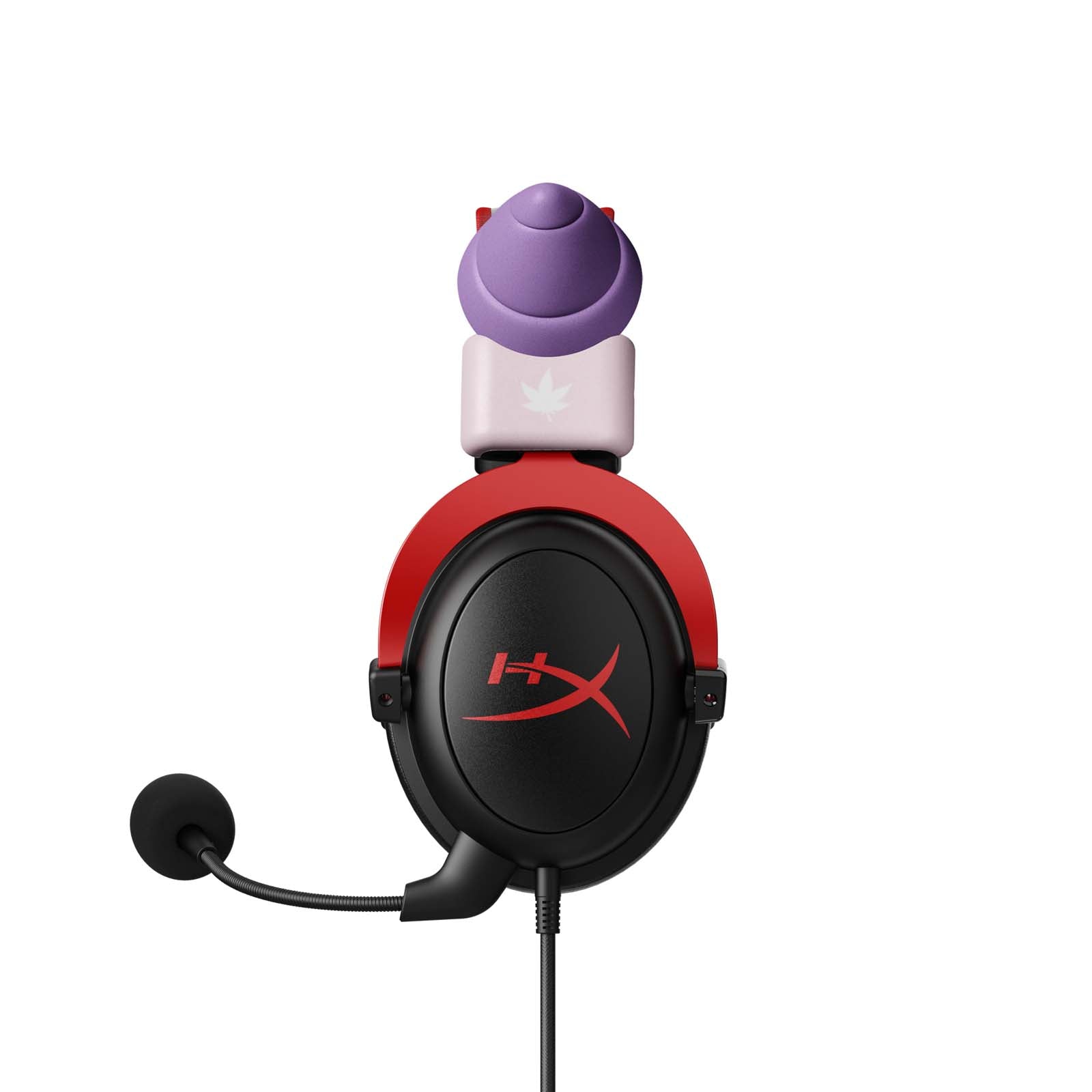 MapleStory Pink Bean Horns Headset Accessory - Cute Gaming Ears for Cosplay & Streamers | Perfect for Anime Conventions & Live Streaming