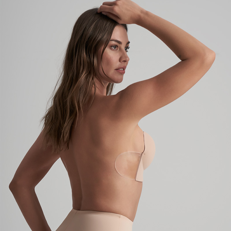 Bye Bra Seamless U-Shape Comfort Bra for Women - Nude Beige | Wireless Support for Yoga, Sleep & Everyday Wear
