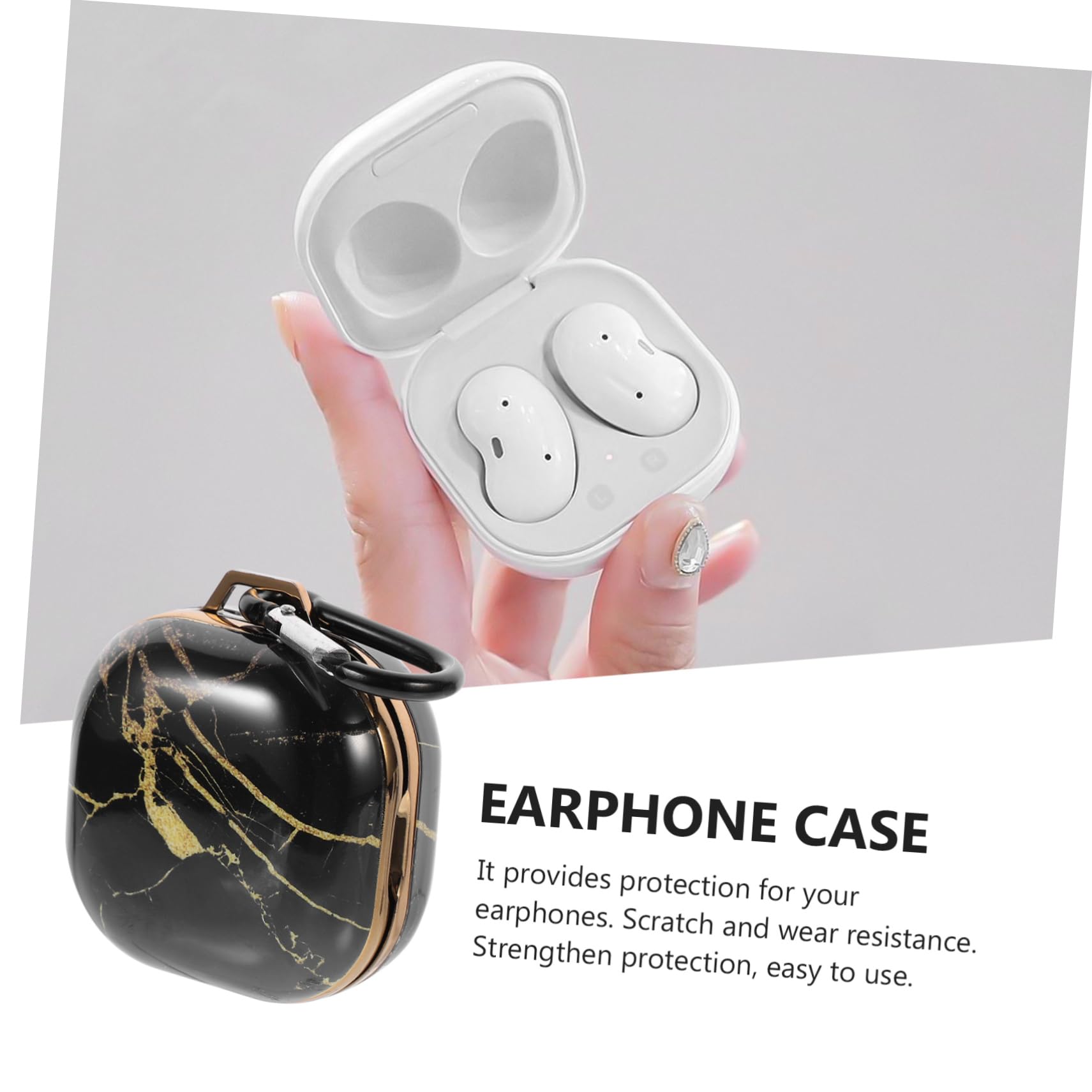 Homoyoyo Kids Headphone Case - Marble Design Earphone Protector Cover for Children's Headphones - Perfect for School, Travel & Playtime Protection