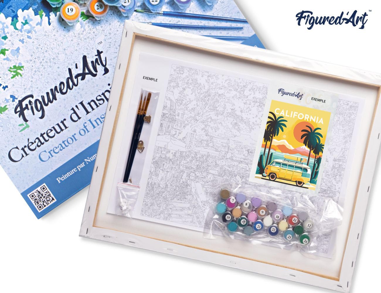 California Travel Poster Paint by Numbers Kit for Adults - 16