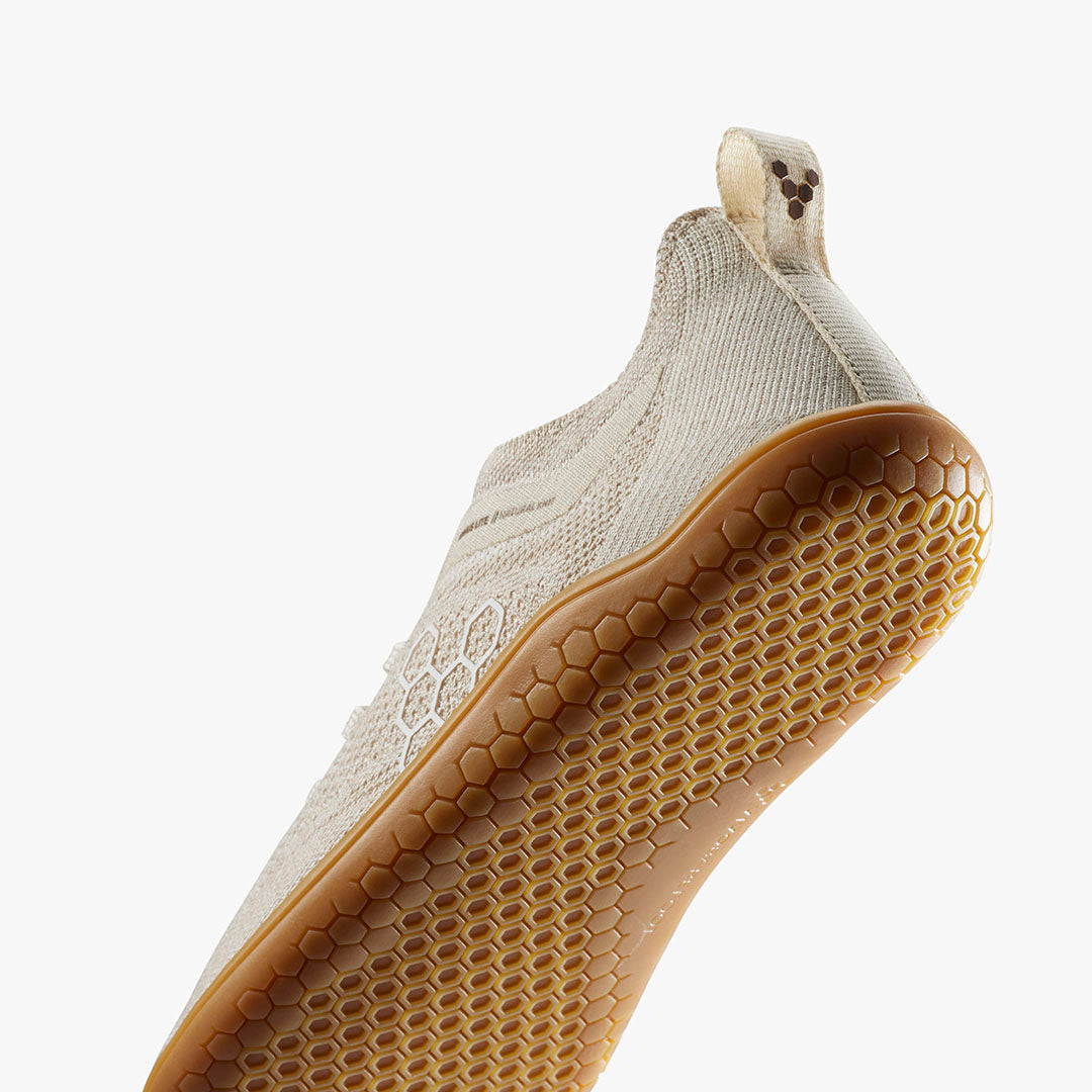 Vivobarefoot Women's Primus Lite Knit Natural - Barefoot Shoes for Women | Lightweight & Flexible Minimalist Footwear | Perfect for Running, Yoga & Everyday Wear