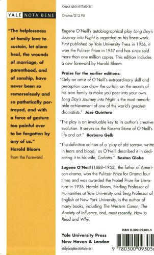 Long Day's Journey into Night - Classic American Drama Play Script by Eugene O'Neill (Family Conflict, Addiction & Forgiveness Themes) - Perfect for Literature Classes, Theater Productions & Book Clubs