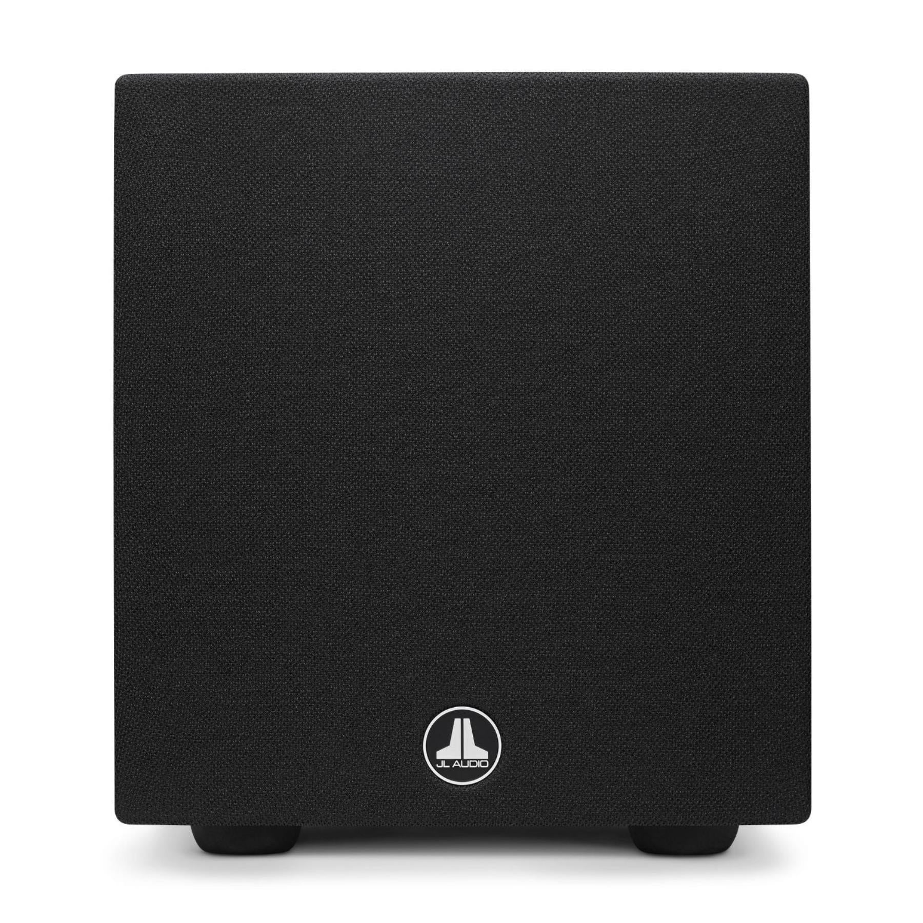 JL Audio Dominion d108 ASH 8-Inch Powered Subwoofer - Black Ash | High-Performance Bass for Home Theater & Car Audio Systems