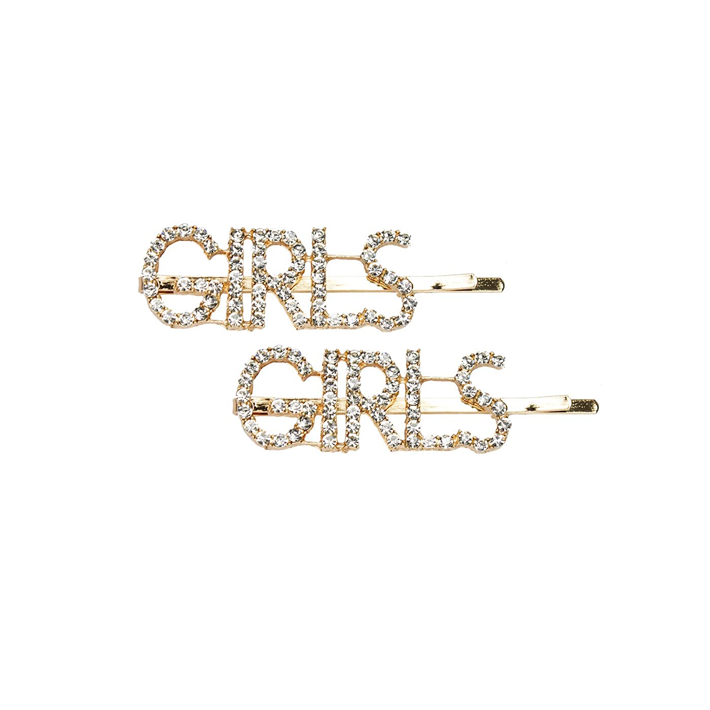 Pelo Words Hair Pins for Women & Girls - 2 Pack Hair Clips Set (1 Pack) - Perfect for School, Work, Parties & Everyday Styling