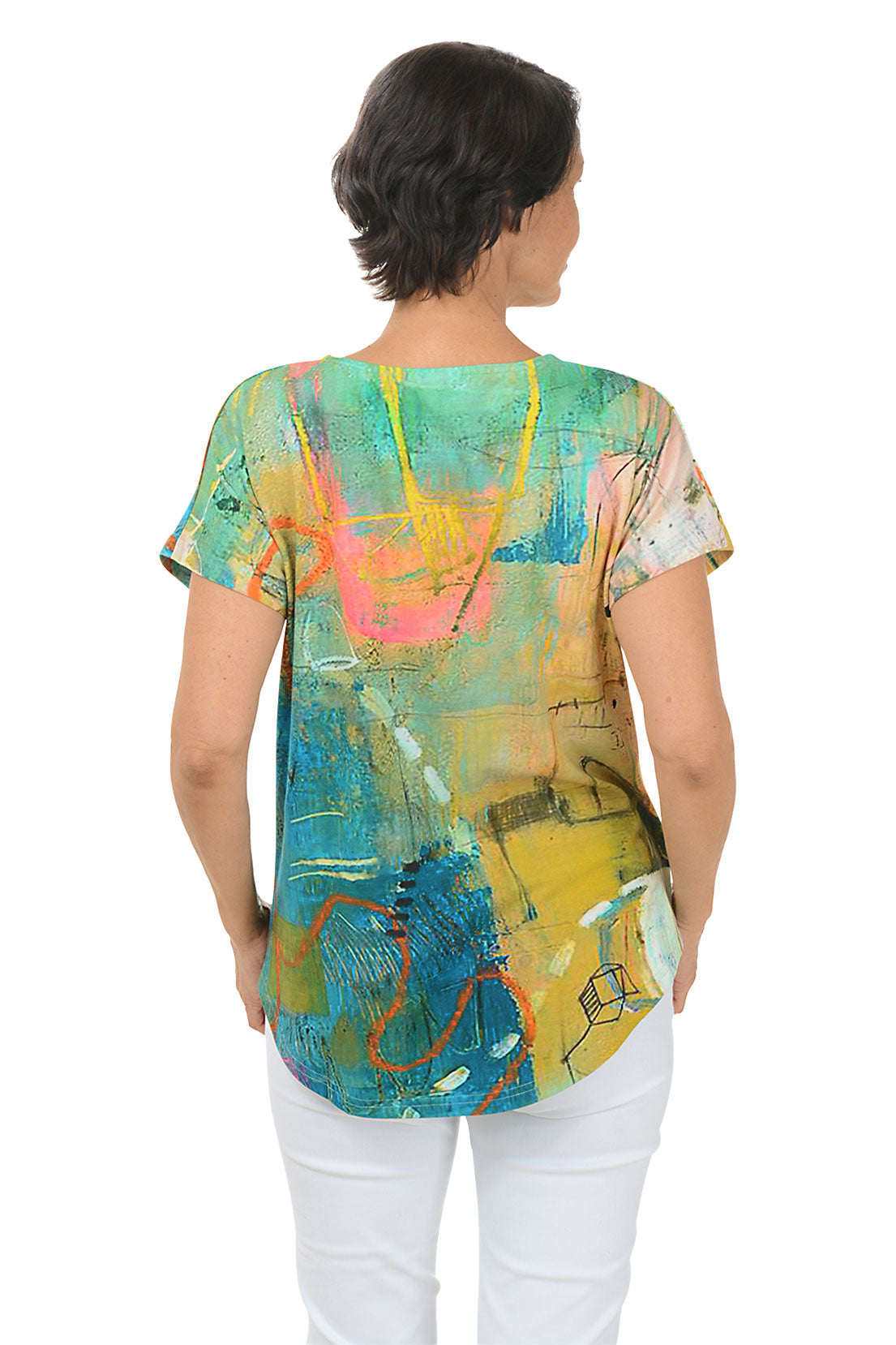Greeley V Neck Tee for Women - Soft Cotton Comfortable Casual T-Shirt - Perfect for Everyday Wear, Workouts & Layering