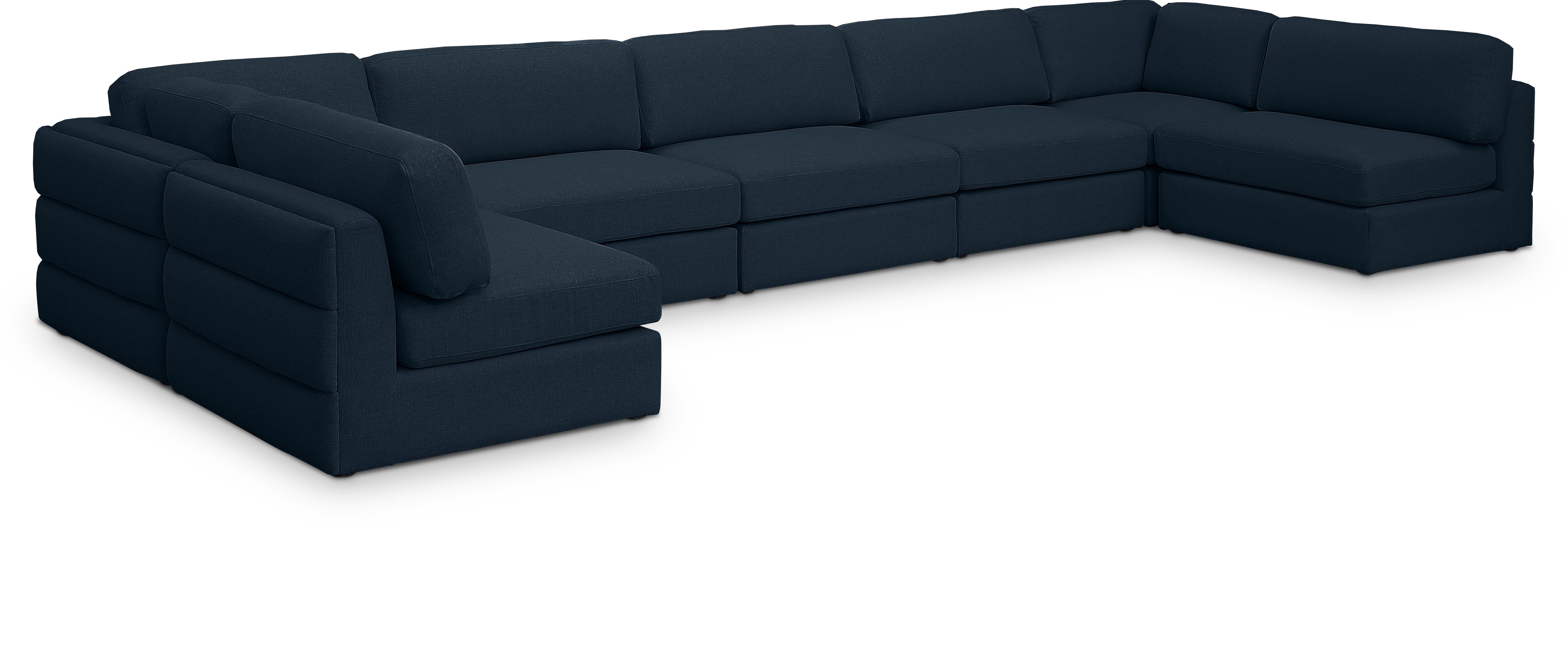 Beckham Durable Linen Textured Fabric Modular Sectional Sofa - Modern Living Room Furniture for Small Spaces & Apartments - Perfect for Family Gatherings, Movie Nights & Relaxation