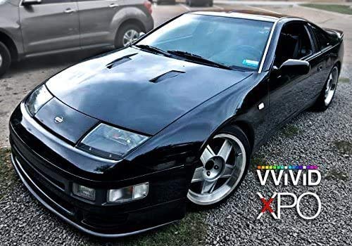 VViViD Black Glossy Vinyl Wrap for Cars, Trucks, Motorcycles - 15ft x 5ft Self-Adhesive Vehicle Film - Perfect for Automotive, Furniture & Architectural Projects - DIY Customization & Protection