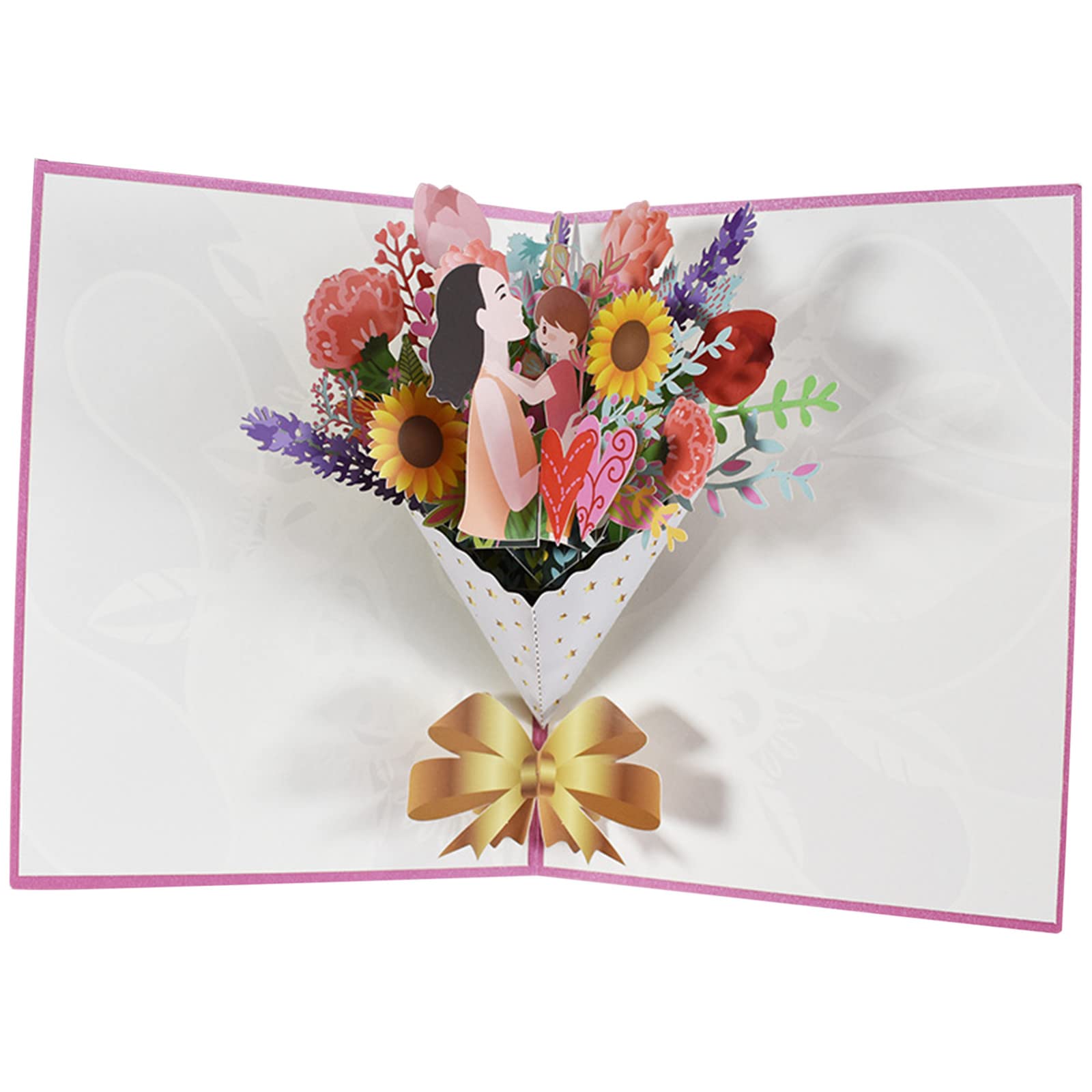Comigeewa 3D Pop-Up Mother's Day Greeting Card with Envelope & Memo - Heartfelt Birthday Gift for Mom, Grandma, Wife - Perfect for Mother's Day, Birthday Celebrations & Special Occasions