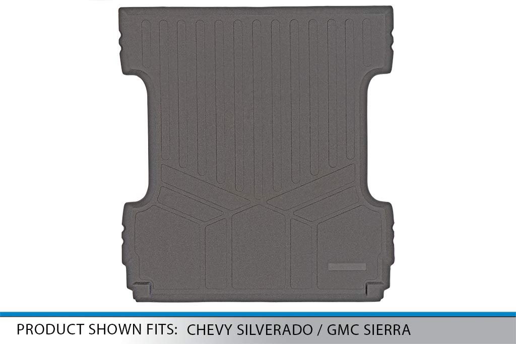 SMARTLINER Custom Fit Truck Bed Mat for 2014-2018 Chevrolet Silverado 1500 & GMC Sierra 1500 Crew Cab 5'7