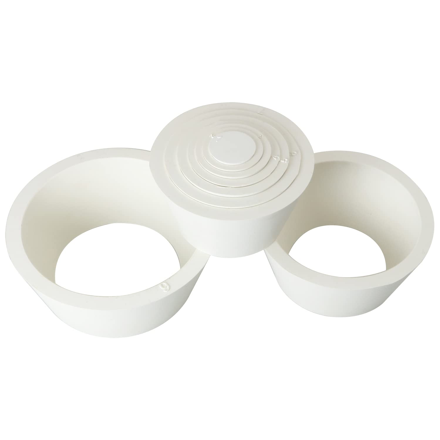MEETOOT 9-in-1 Buchner Funnel Flask Adapter Set with White Filter Cones & Tapered Collar - Laboratory Glassware for Vacuum Filtration, Chemistry Experiments & Scientific Research