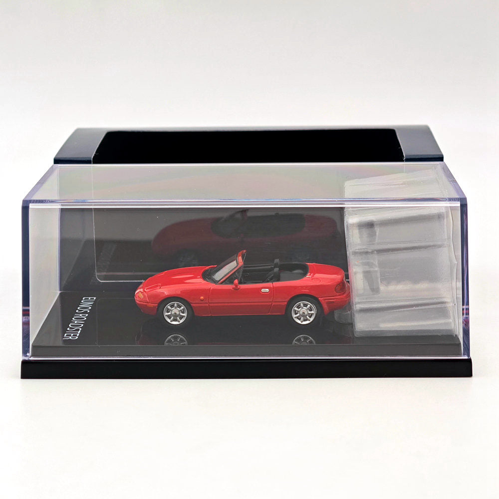 1/64 Scale Mazda Eunos Roadster NA6CE Diecast Model Car with Tonneau Cover - Red Limited Edition HJ642025AR - Collectible Toy for Car Enthusiasts | Perfect for Display, Gifts, and Model Car Collections