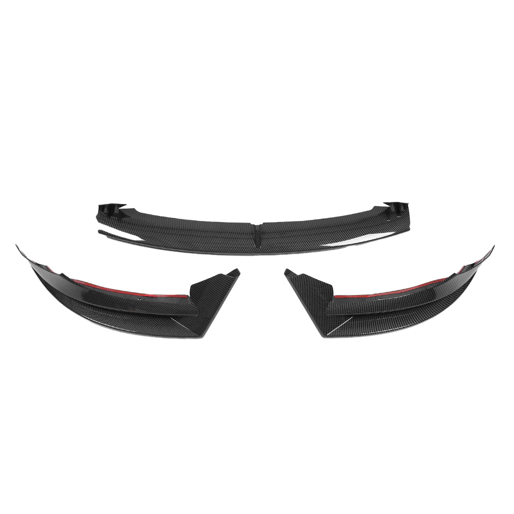 High-Performance Front Lip Spoiler for Tesla Model 3 (2017-2023) - ABS Plastic Body Kit in Glossy Black, Matte Black & Carbon Fiber - Enhance Aerodynamics & Style for Street Racing & Car Shows