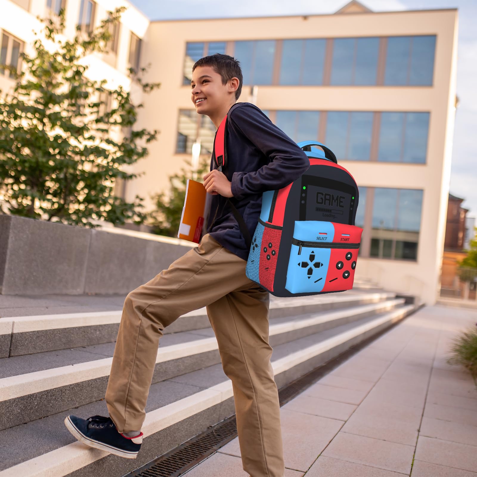 **Gaming Backpack for Boys & Teens - Durable Laptop Backpack for School, Travel & Game Day - Perfect Gift for Gamers (Ideal for School, Travel & Gaming Conventions)**