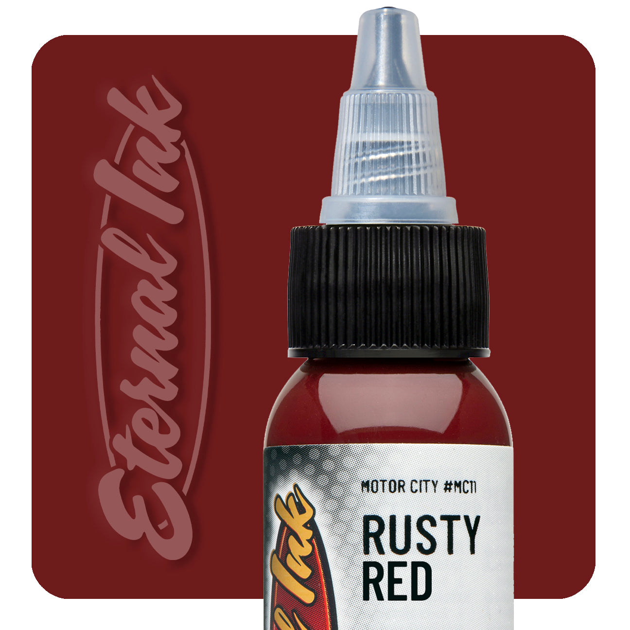 Eternal Motor City Rusty Red Ink 1oz - Premium Alcohol-Based Ink for Model Cars, DIY Crafts & Artistic Projects