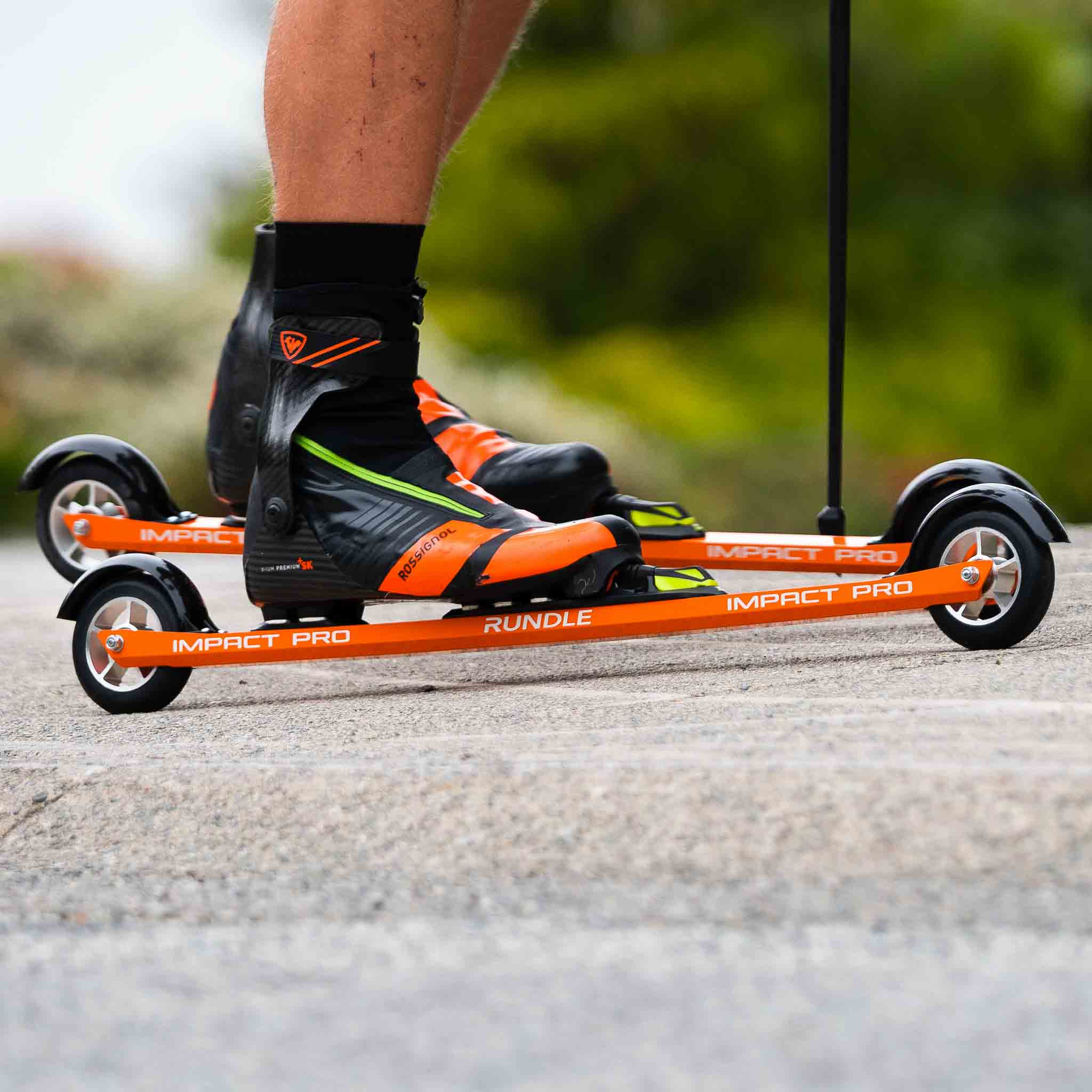 Rundle Impact Pro Skate Roller Ski 2025 - High Performance Roller Skis for Training & Fitness | Perfect for Off-Season Cross-Country Ski Practice, Outdoor Exercise & Sports Enthusiasts