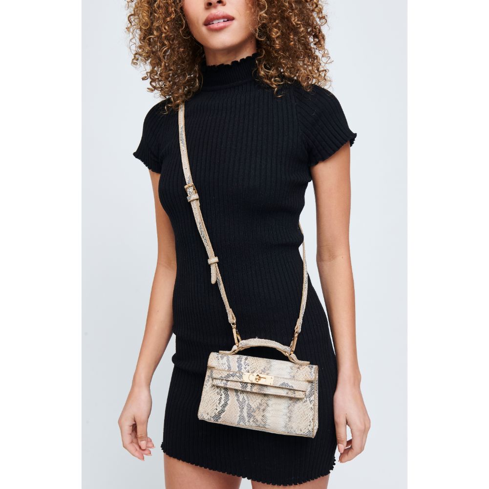 Georgina Snake Print Crossbody Bag for Women - Stylish Leather Shoulder Purse for Daily Use, Work, and Evening Out