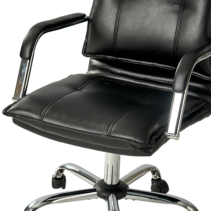 Ergonomic Doug Task Chair with Padded Arms - Adjustable Office Chair for Home & Work - Comfortable Desk Chair with Lumbar Support for Long Hours Sitting