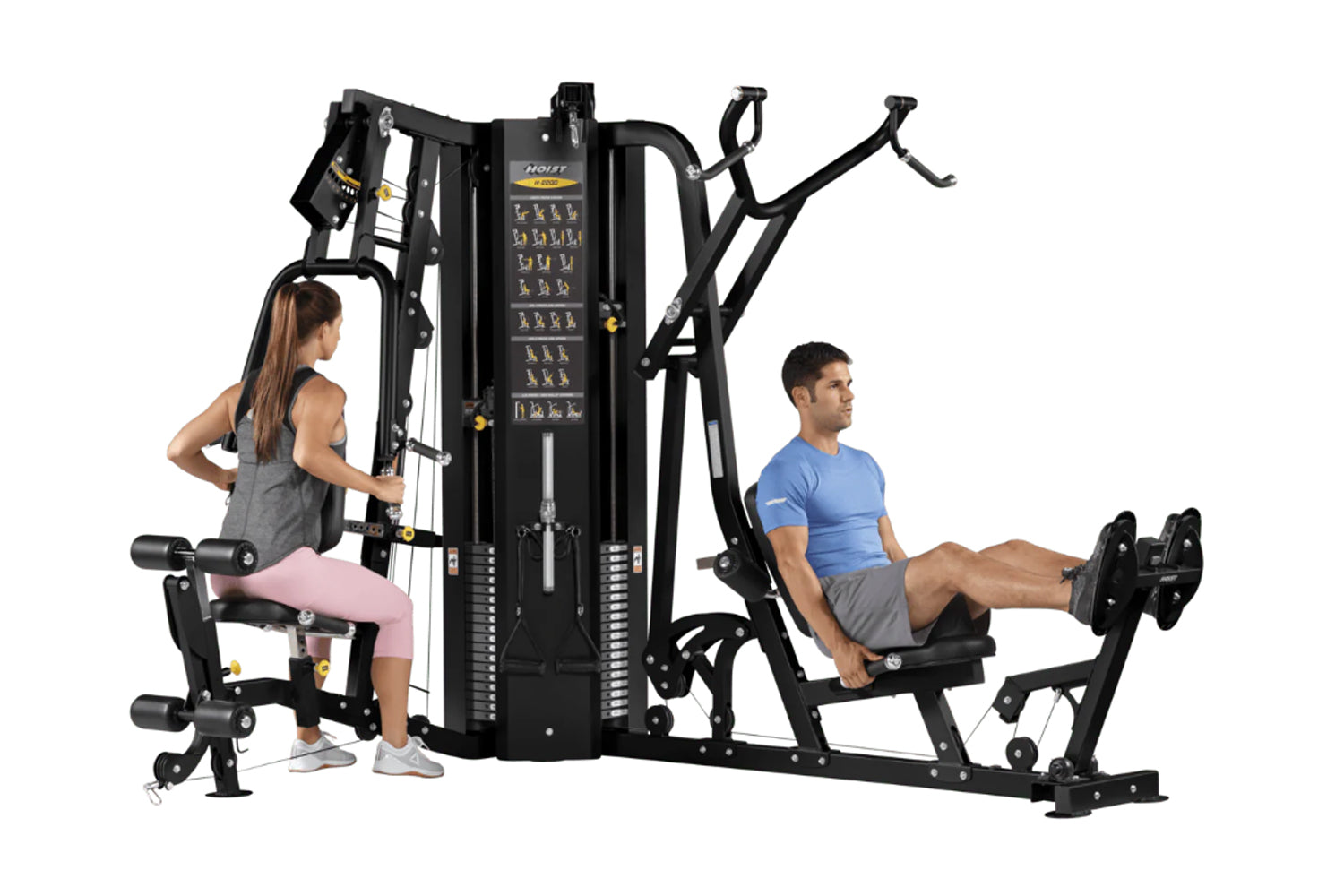 Hoist H2200 Multi-Stack Home Gym System (2 Stack) - Full Body Workout Equipment for Strength Training & Fitness at Home