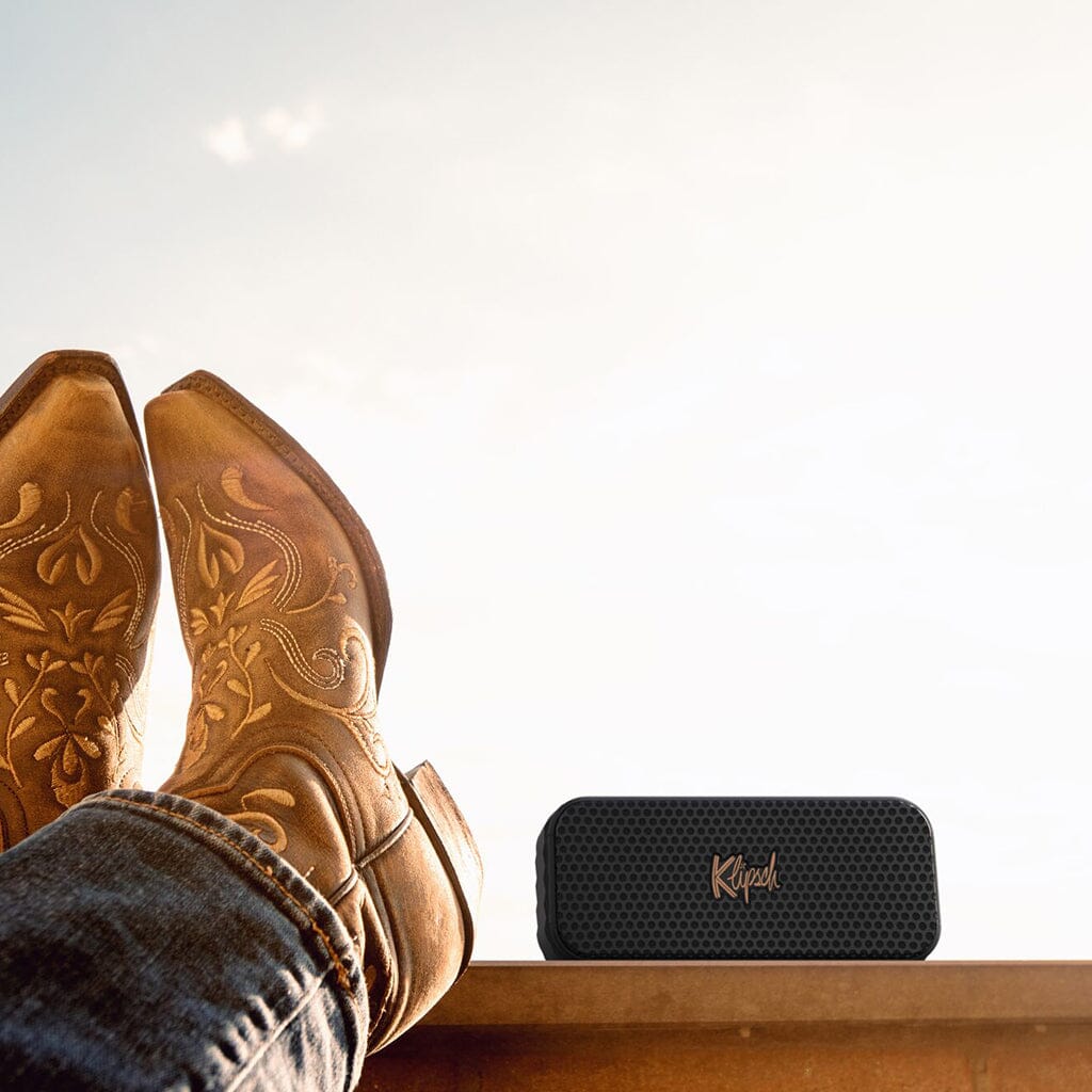 Klipsch Nashville Portable Bluetooth Speaker - Wireless Speaker with Rich Bass, IPX4 Waterproof, 10-Hour Battery - Perfect for Outdoor, Travel, and Home Use
