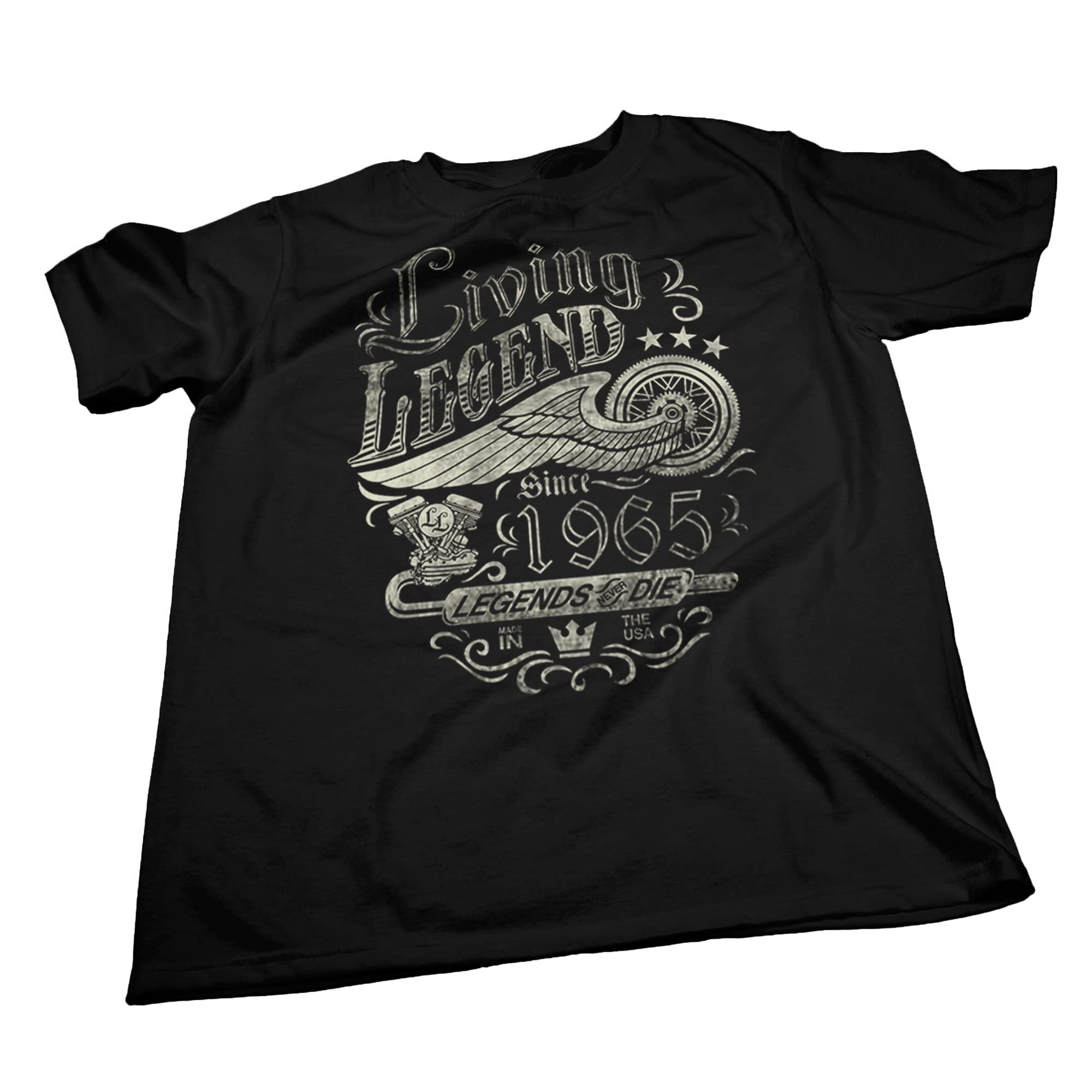 1965 Vintage Legend Never Dies T-Shirt - 60th Birthday Gift for Men - Perfect for Parties, Gag Gifts & Celebrations