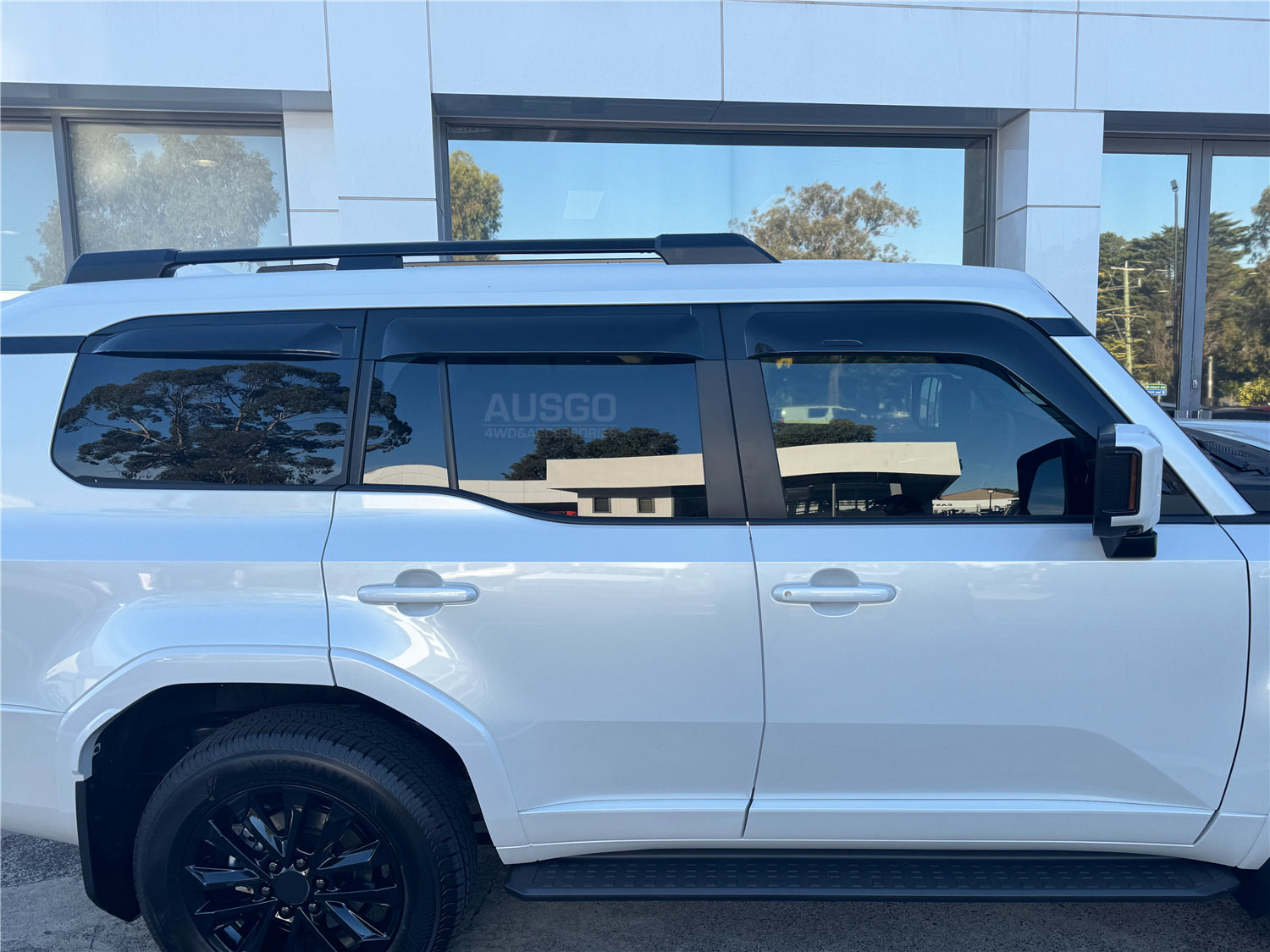 2024 Toyota LandCruiser Prado 250 Series Wide Weather Shields - Durable Side Window Deflectors for Rain & Wind Protection | Perfect for Off-Road Adventures & Daily Commuting