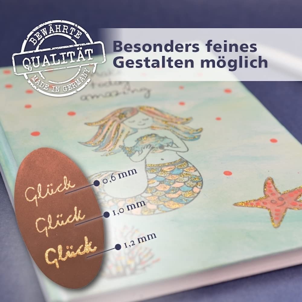 Viva Decor German Glitter - Brown, 12x2.1cm | DIY Crafts & Scrapbooking