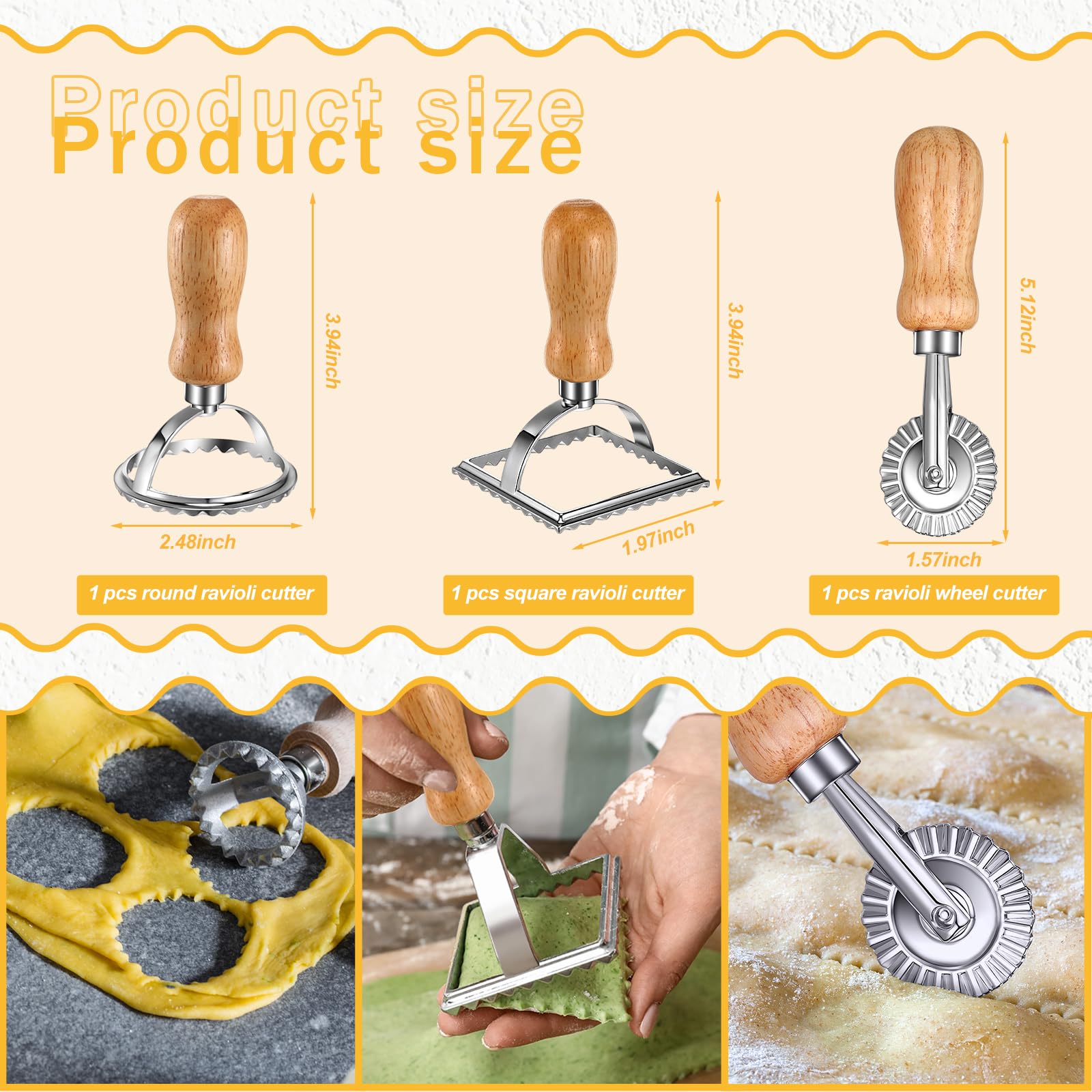 Stainless Steel Manual Pasta Maker Machine with Adjustable Thickness - Includes Pasta Drying Rack & Ravioli Stamp Cutter for Spaghetti, Fettuccine, Lasagna | Perfect for Italian Cuisine & Homemade Dumpling Skins | Ideal for Home Kitchen & Restaurant Use