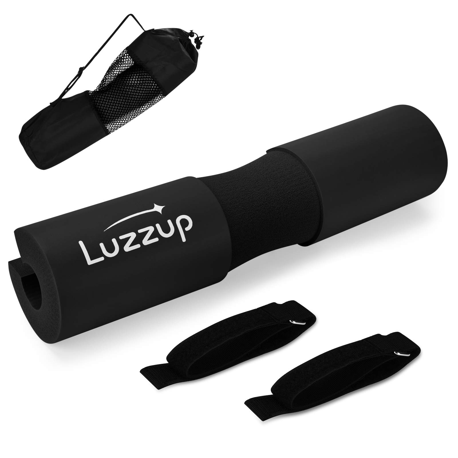 Luzzup Barbell Pad Squat Pad - Weight Bar Cushion for Hip Thrusts, Squats & Workouts - Removable Support Padding for Comfort & Protection - Perfect for Home Gym, CrossFit & Weight Training