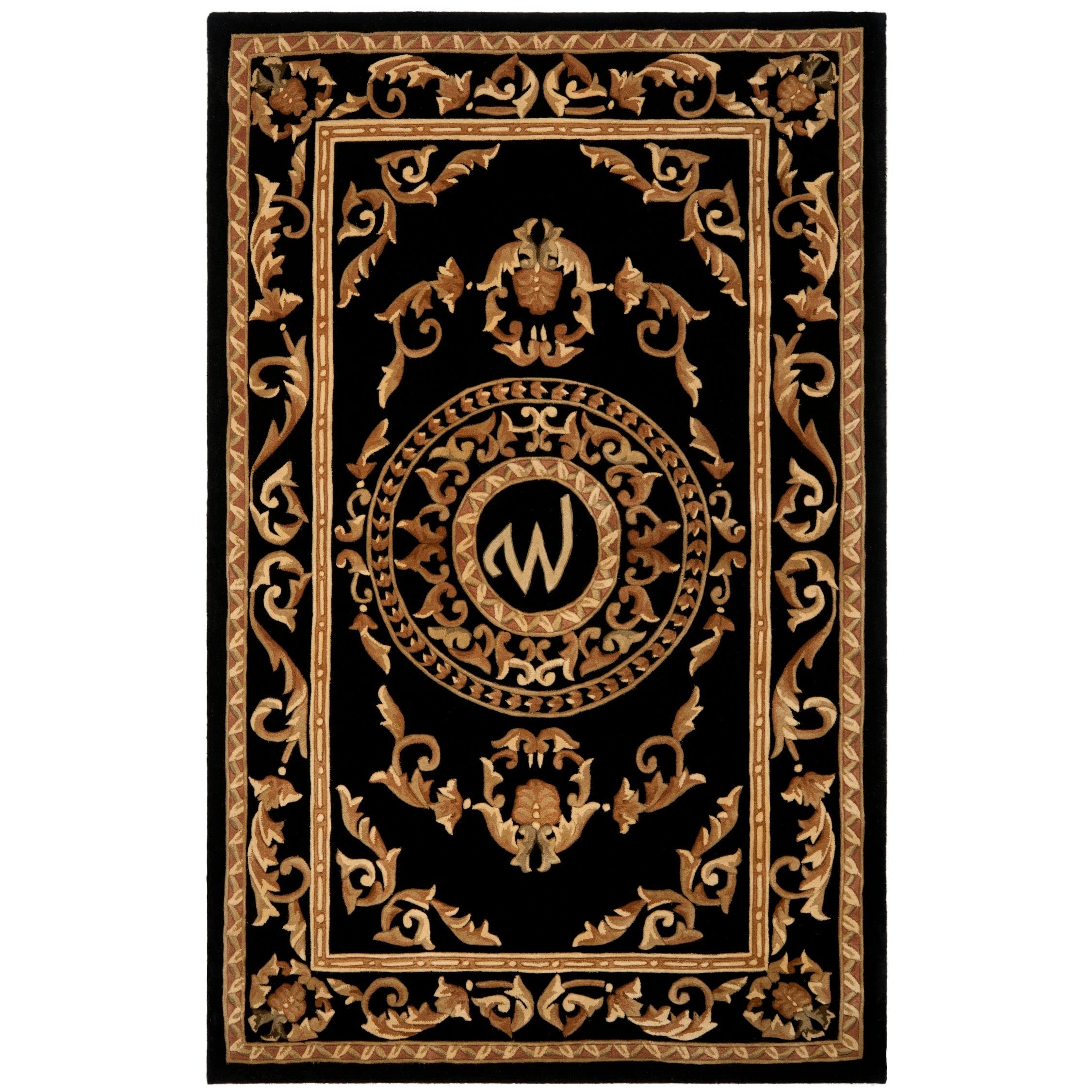 Safavieh Naples Black W 5' x 8' Area Rug - Soft Modern Abstract Design for Living Room, Bedroom & Office Decor