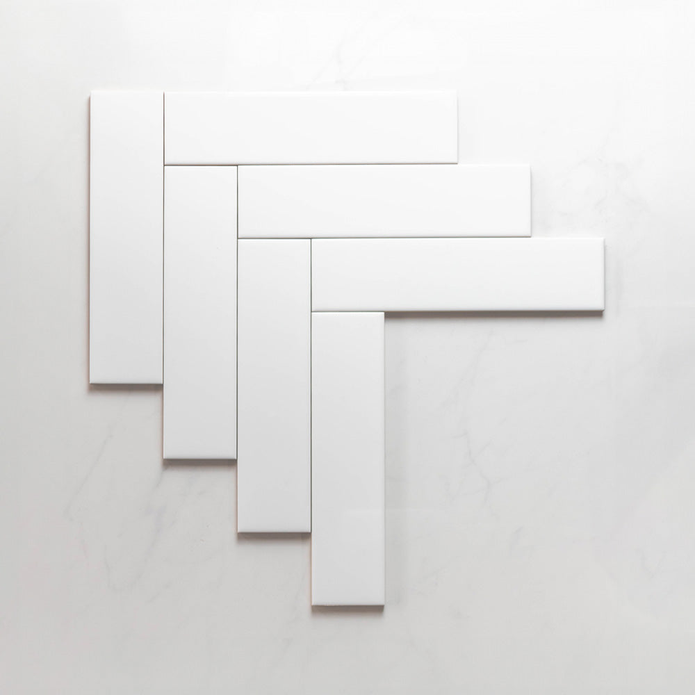 Premium Cascade White 75x300mm Matte Unrectified Subway Tile - Perfect for Kitchen Backsplash, Bathroom Walls & Modern Interior Design