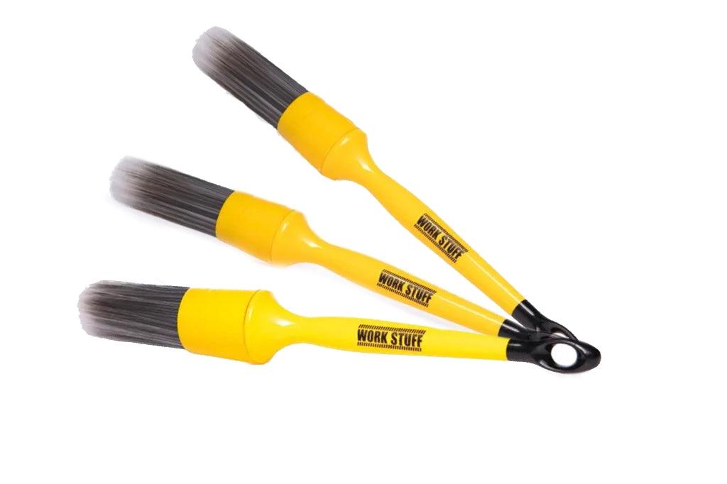 WORK STUFF Detailing Brush Grey - Professional Car Detailing Brush for Interior & Exterior Cleaning - Perfect for Cars, Trucks, Motorcycles & RVs