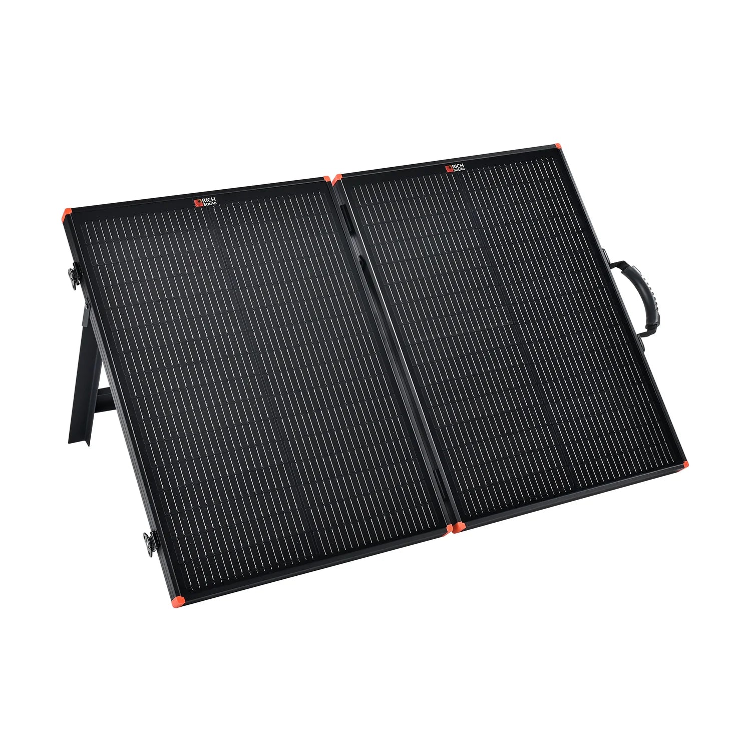 Rich Solar MEGA 100 Watt Portable Solar Panel Briefcase - Foldable Solar Charger for Camping, RV, Boating & Off-Grid Power - High Efficiency 12V Solar Panel Kit with USB Ports