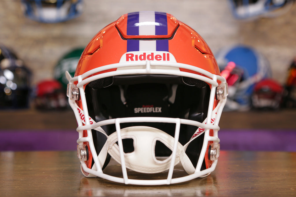 Clemson Tigers Riddell SpeedFlex Authentic Football Helmet - Official NCAA Football Gear for Players & Fans - Perfect for Game Day, Collecting & Sports Decor