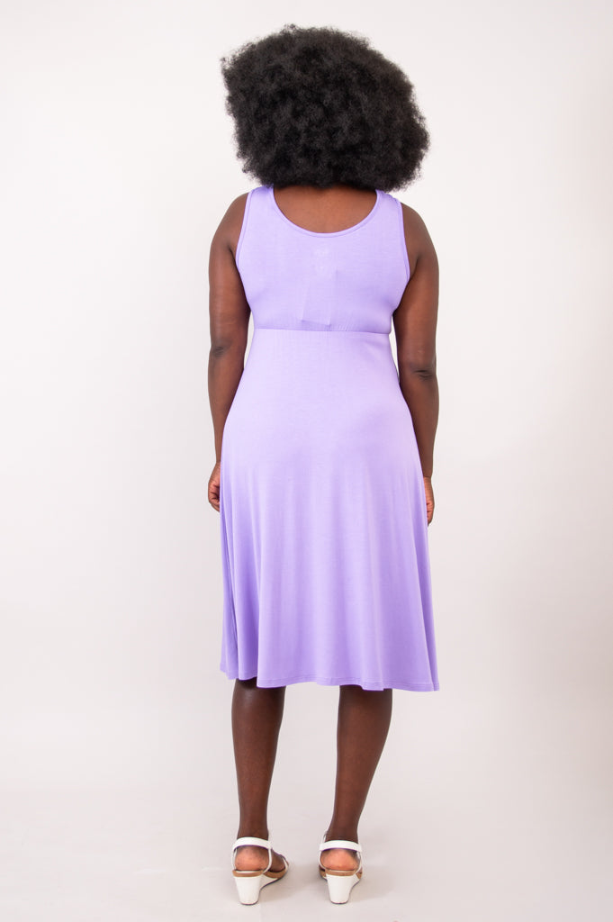 Genesis Women's Lavender Bamboo Dress - Soft, Breathable & Eco-Friendly for Summer, Casual Wear & Outdoor Activities