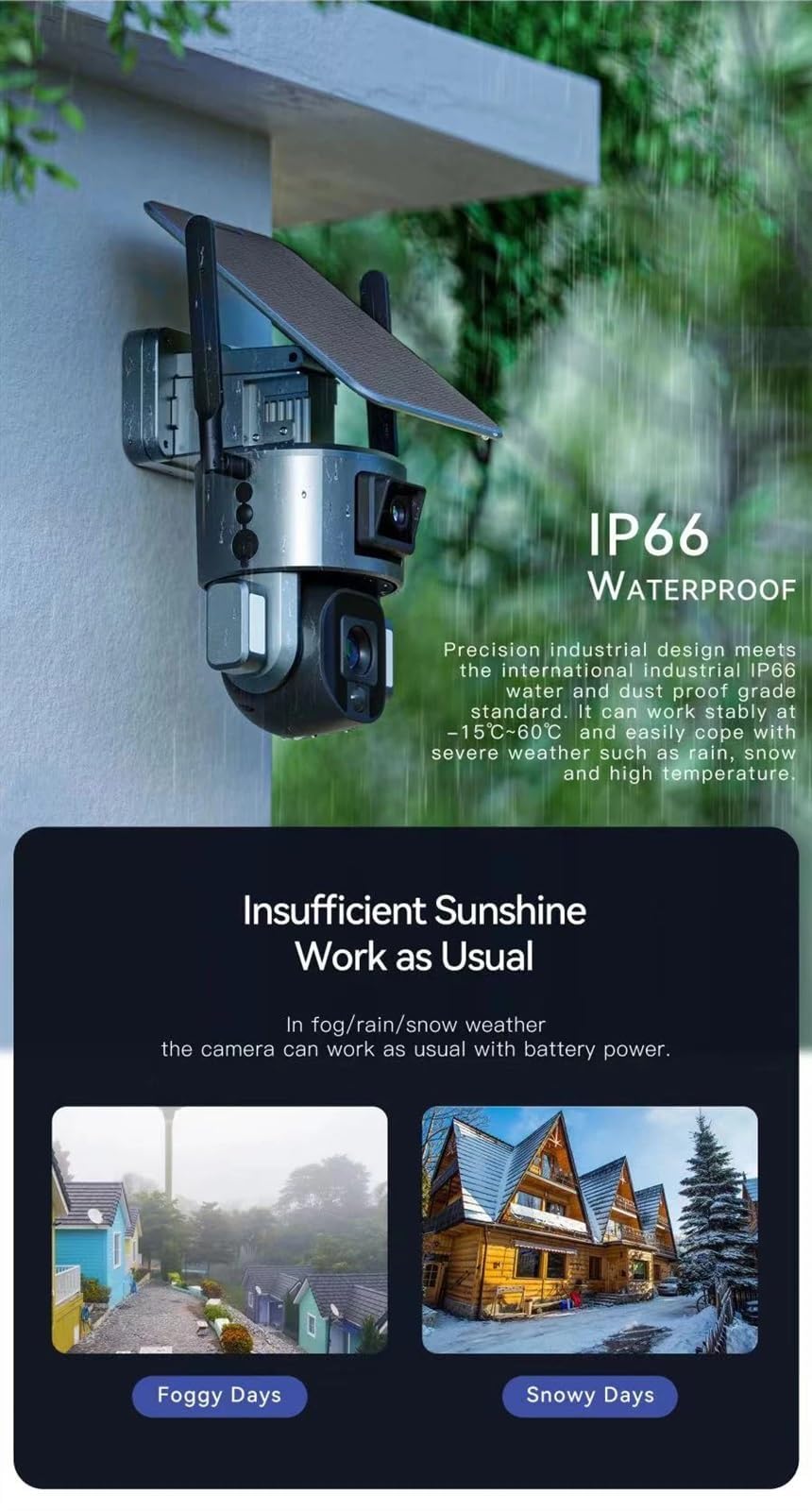 8MP 4K Wireless Outdoor Security Camera with 180° Panoramic View, Solar Powered, AI Motion Detection, Night Vision & 10X Zoom - Ideal for Home Security, Yard Surveillance and Property Monitoring (4G LTE Compatible)