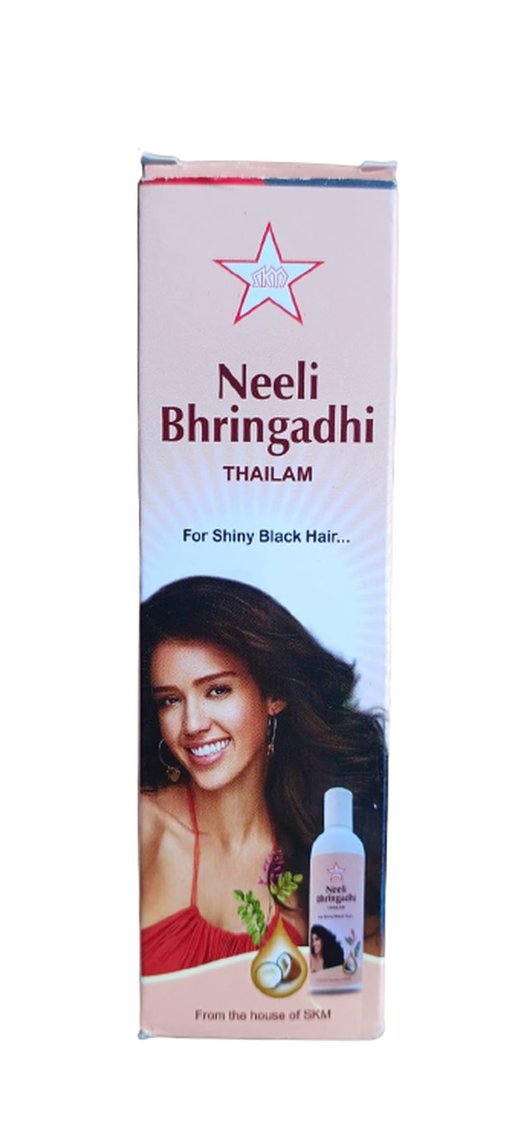 SKM Neeli Bhringadi Thailam Oil - 100ml Ayurvedic Hair Oil for Shiny Black Hair | Promotes Hair Growth & Reduces Gray Hair | Perfect for Daily Hair Care & Scalp Massage