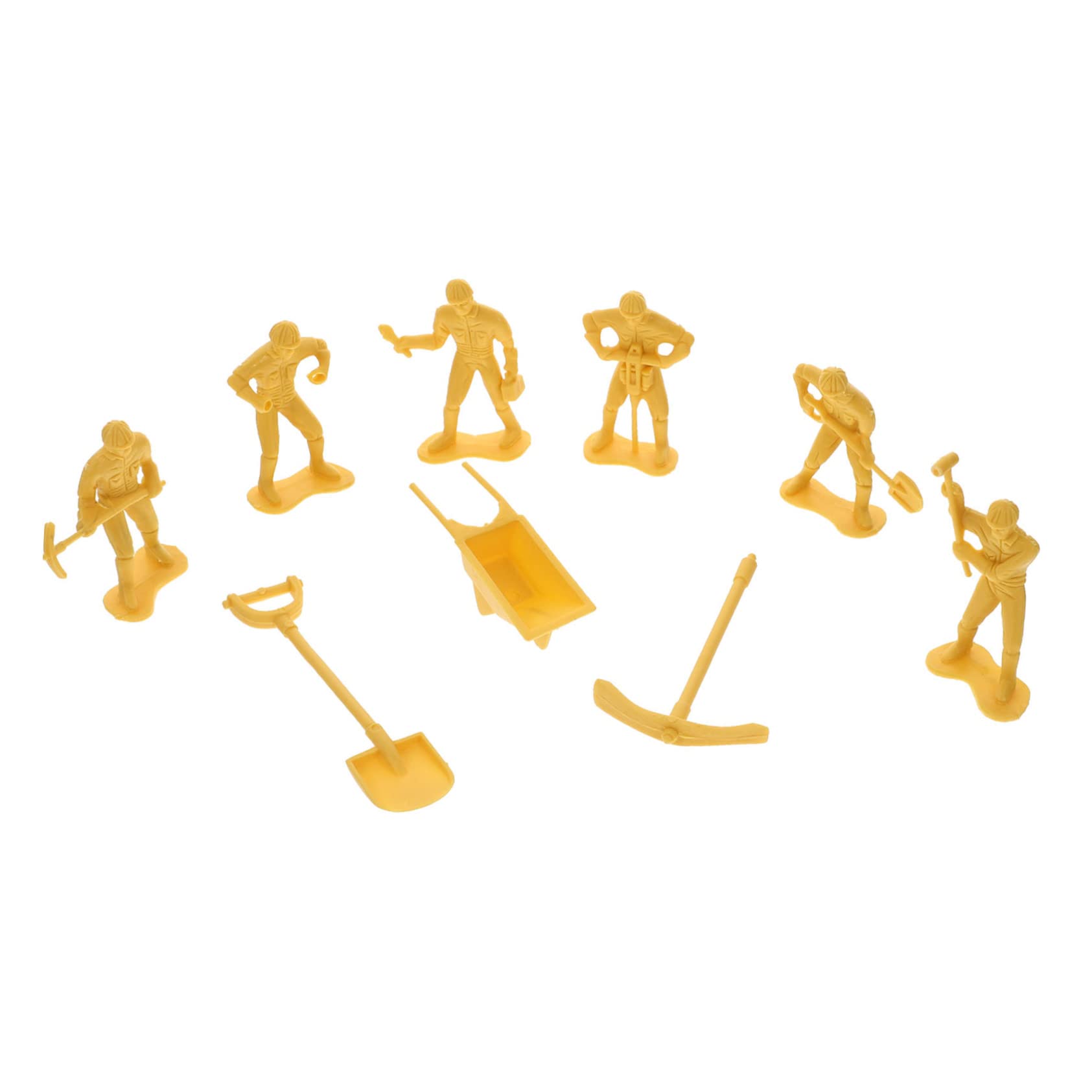 FELTECHELECTR 4 Sets Mini Construction Engineer Toy Figures - Realistic Plastic Engineering Men Models for Kids, STEM Learning Toys & Birthday Gifts for Boys & Girls | Perfect for Pretend Play, Construction Site Roleplay & Educational Scenarios