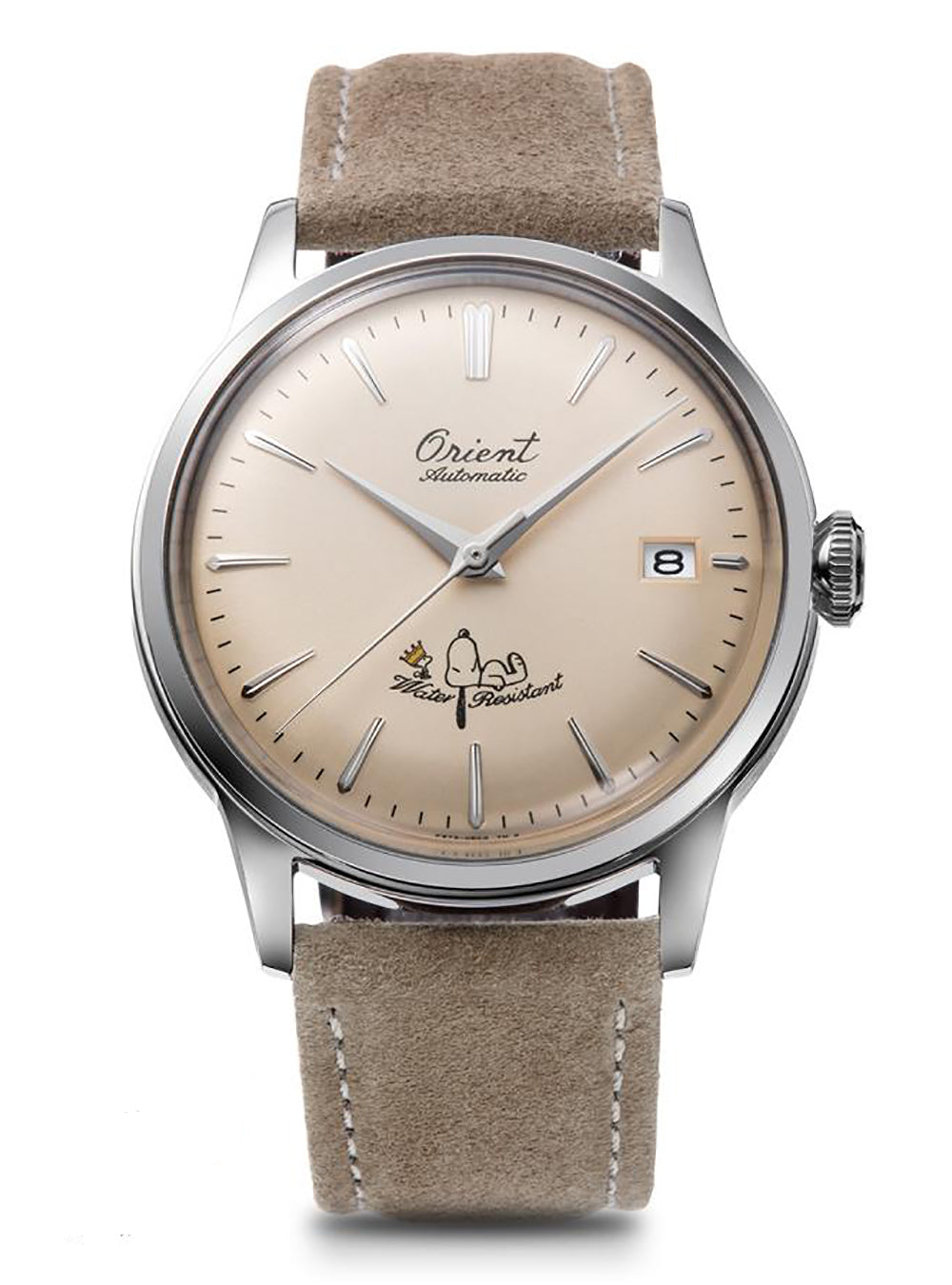 ORIENT MECHANICAL CLASSIC BAMBINO 38mm Watch - Peanuts Collaboration Limited Edition RN AC0M17G (JDM) | Automatic Dress Watch for Men, Perfect for Business, Formal Events & Collectors