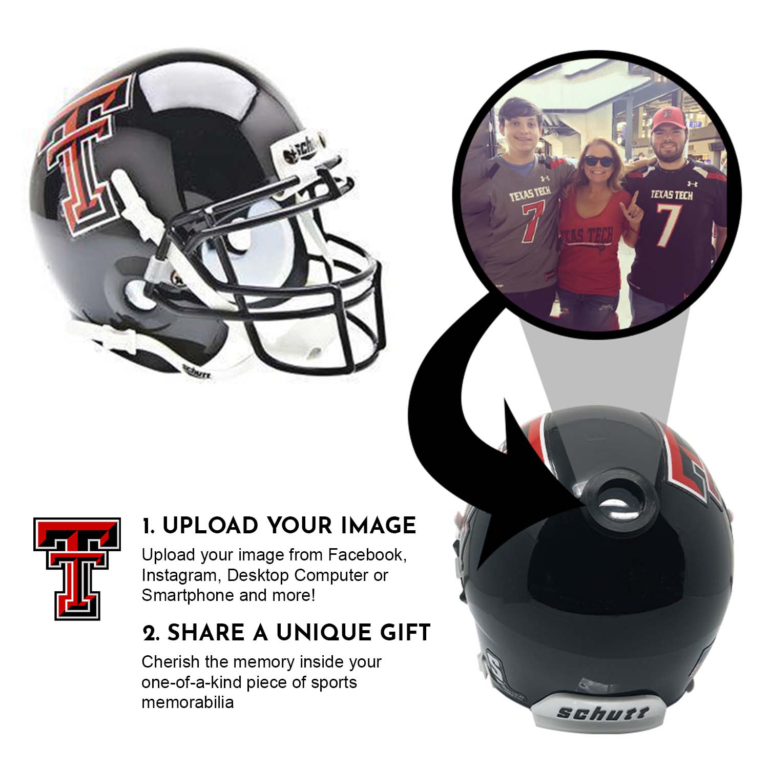 Texas Tech Red Raiders College Football Collectible Mini Helmet - Authentic Replica with Display Stand - Perfect for Fans, Collectors, and Game Room Decor (FANZ Collectibles) - Great Gift for Sports Enthusiasts and Home Office Decor
