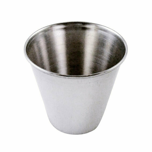 Nella 4 Oz Stainless Steel Sauce Cup - Perfect for Condiments, Dipping Sauces, and Salad Dressings at Home or Restaurants