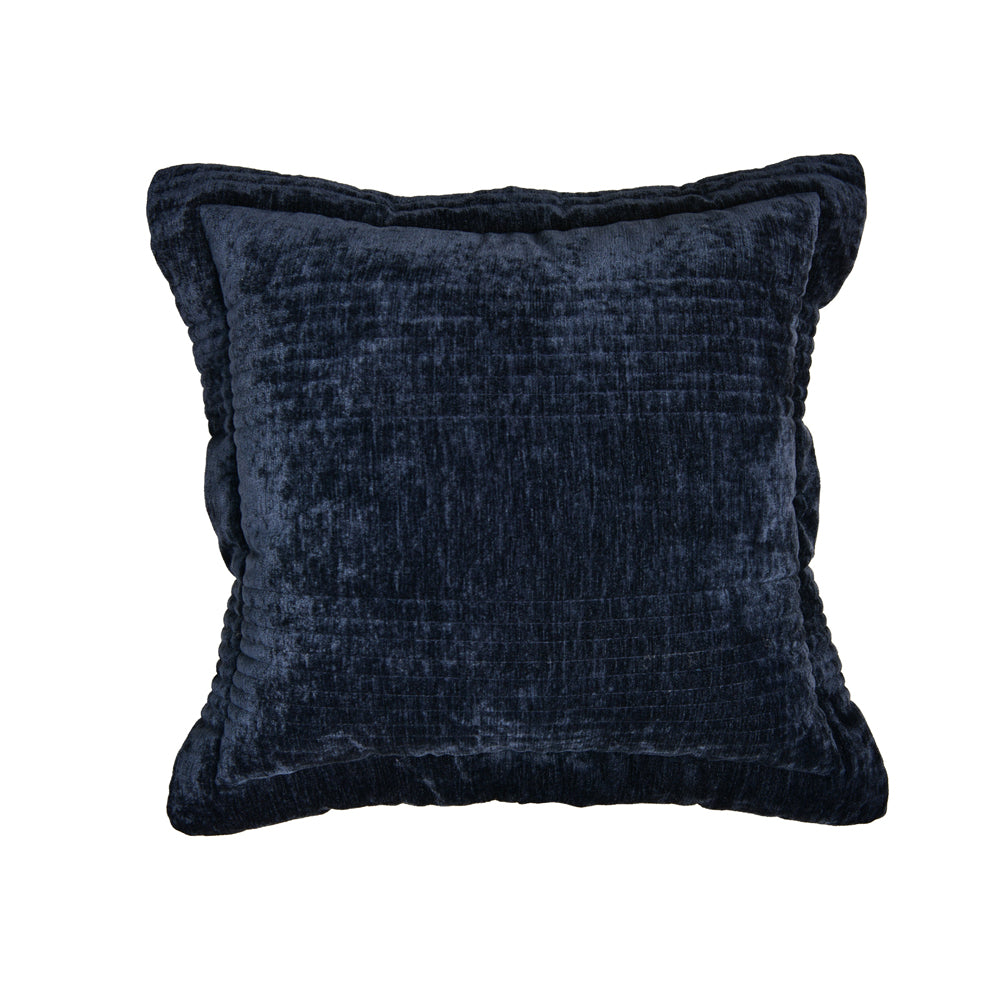 Cyrano Indigo Square Filled Cushion - Soft Decorative Throw Pillow for Sofa, Bed & Home Decor - Perfect for Living Room, Bedroom & Nursery Comfort