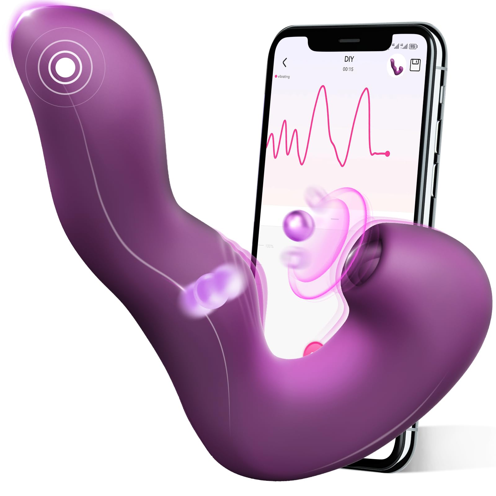3-in-1 Vibrating Massager for Women - 10x5x5 Inch Clitoral Stimulator with Pulsation & Licking Modes, Couple Sex Toy for Enhanced Pleasure - Perfect for Solo Play & Romantic Nights