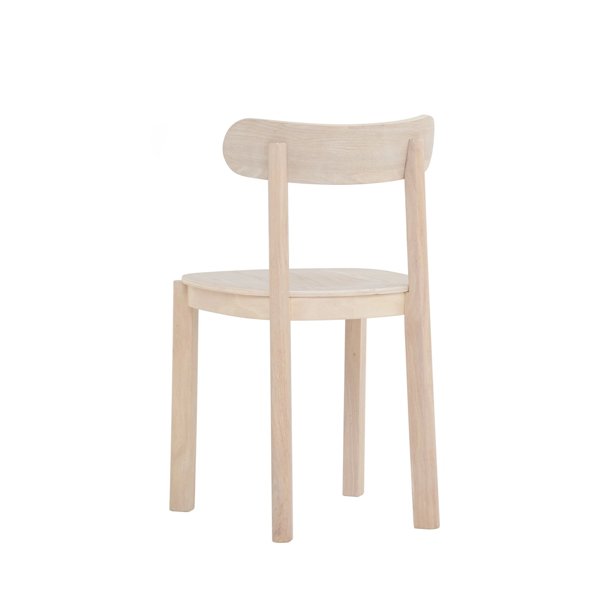 Luna Solid Wood Dining Chair - Modern Farmhouse Style Wooden Kitchen Chairs for Dining Room, Restaurant & Cafe - Comfortable & Sturdy Seating for Home & Commercial Use