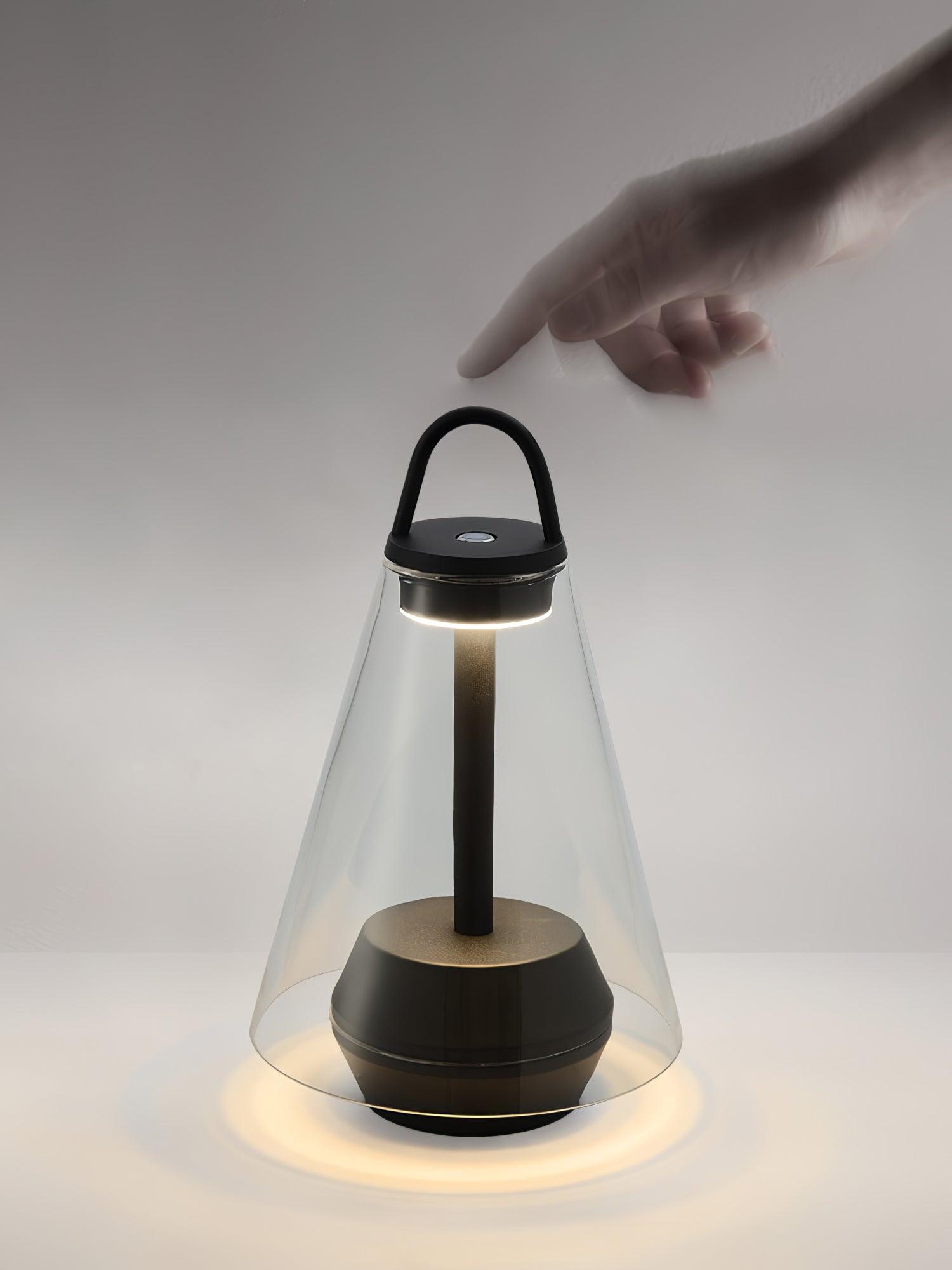 USB Rechargeable Shuttle Table Lamp with Built-in Battery - Perfect for Bedroom, Office & Night Reading