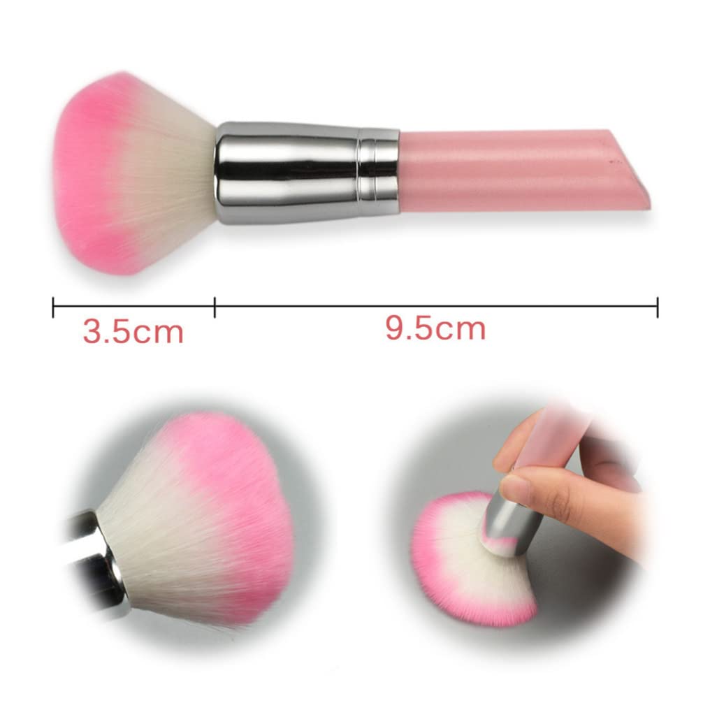 FOMIYES Portable Makeup Brush Set - 5-in-1 Multi-Function Blush, Powder & Foundation Brush Kit for Professional & Travel Makeup Application | Perfect for On-The-Go Touch Ups & Full Face Makeup Routine