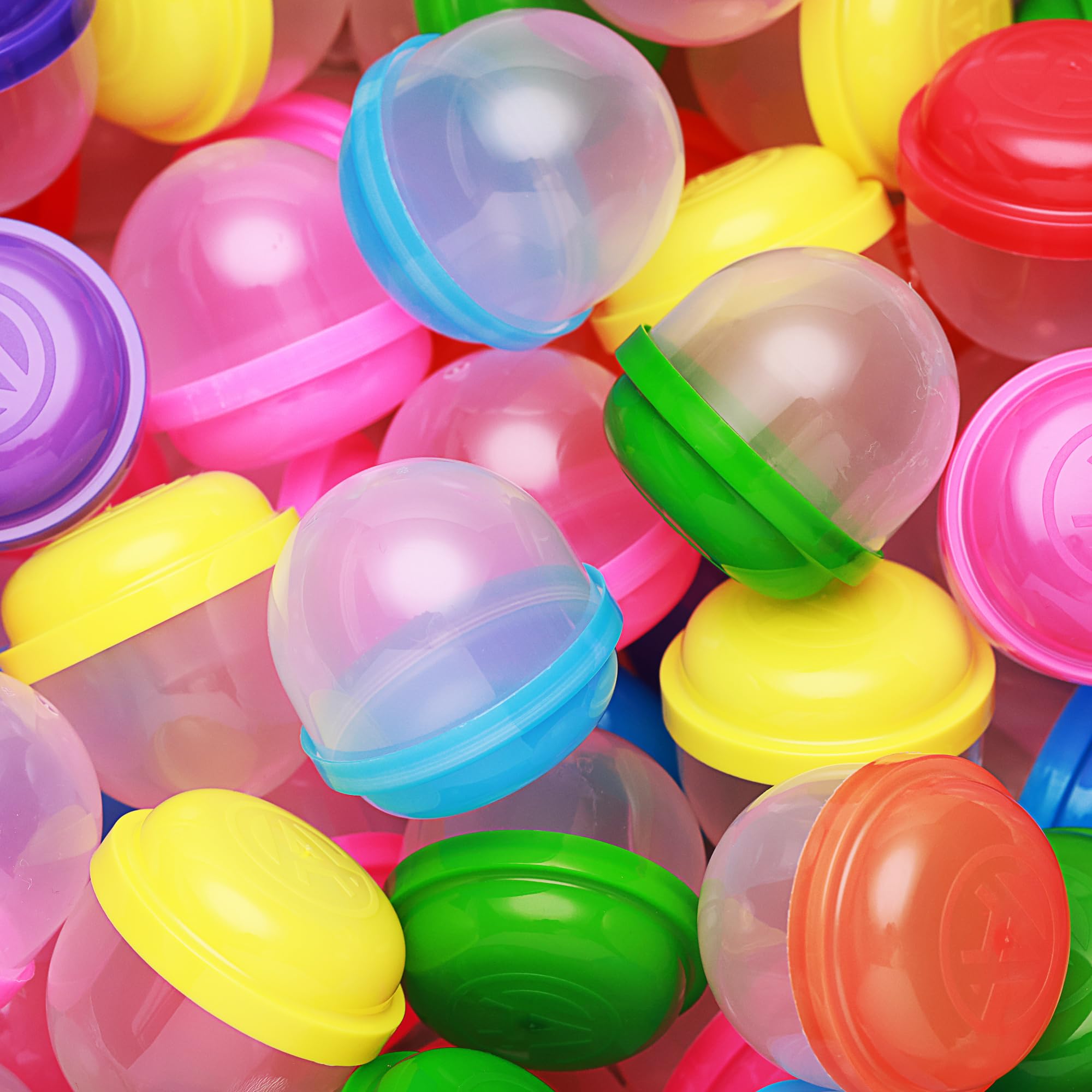 500pcs 2 Inch Translucent Acorn Capsules for Gumball Vending Machine - Bulk Empty Party Favor Containers, DIY Craft Supplies - Perfect for Easter Basket Stuffers, Pinata Fillers & Gift Packaging