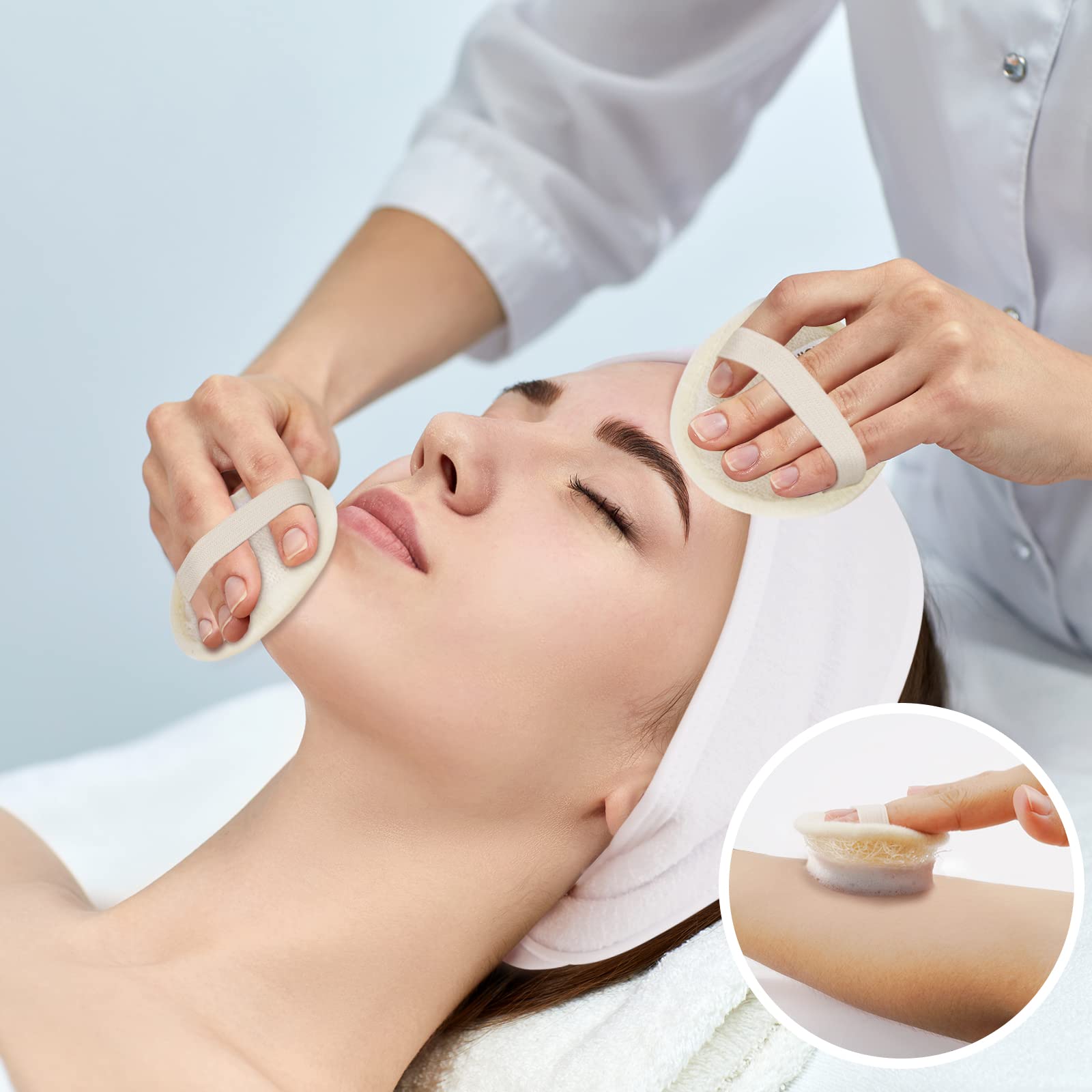 Facial Massage Tools Set for Skin Care - Ice Roller, Gua Sha, Exfoliating Loofah Sponge, Massage Gloves & Cupping Therapy Cups - Perfect Gift for Women, Mom, Wife, Girlfriend - At-Home Spa & Self-Care Routine
