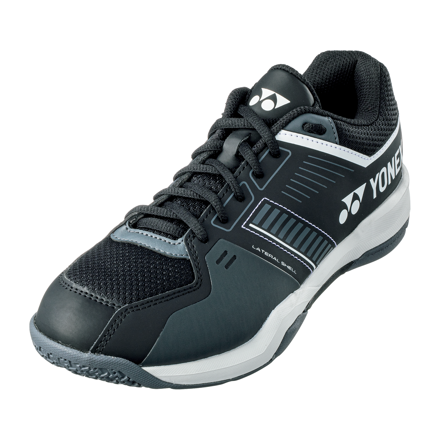 Yonex Power Cushion Strider Flow Badminton Shoes for Men & Women - Lightweight Comfort with Shock Absorption - Perfect for Indoor Court Sports, Badminton, Squash & Tennis (Black)