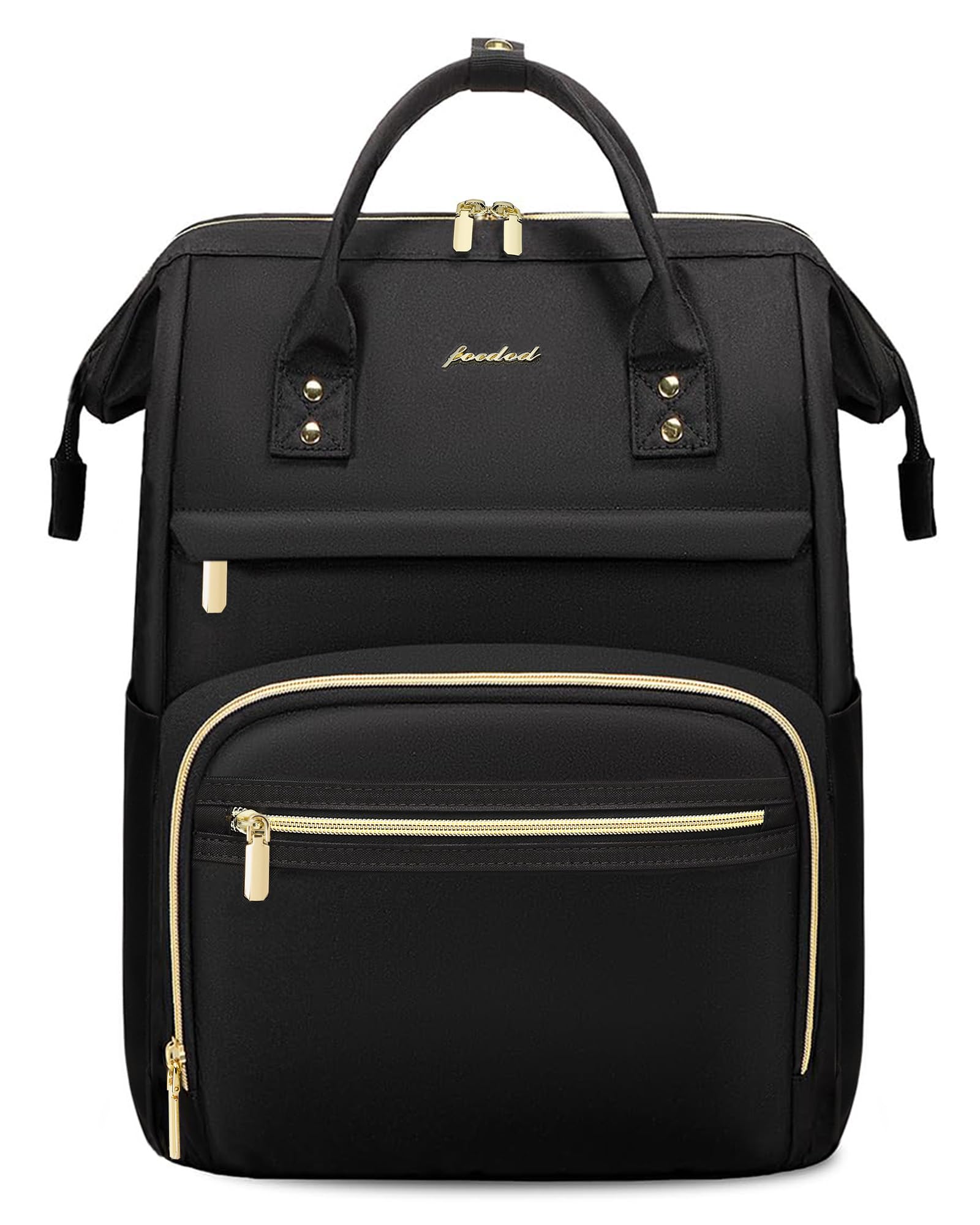 Stylish Women's Laptop Backpack for Work & Travel - Waterproof 15.6 Inch Computer Bag with Dedicated Laptop Compartment - Perfect for College, Nursing, Business Professionals & Daily Commute